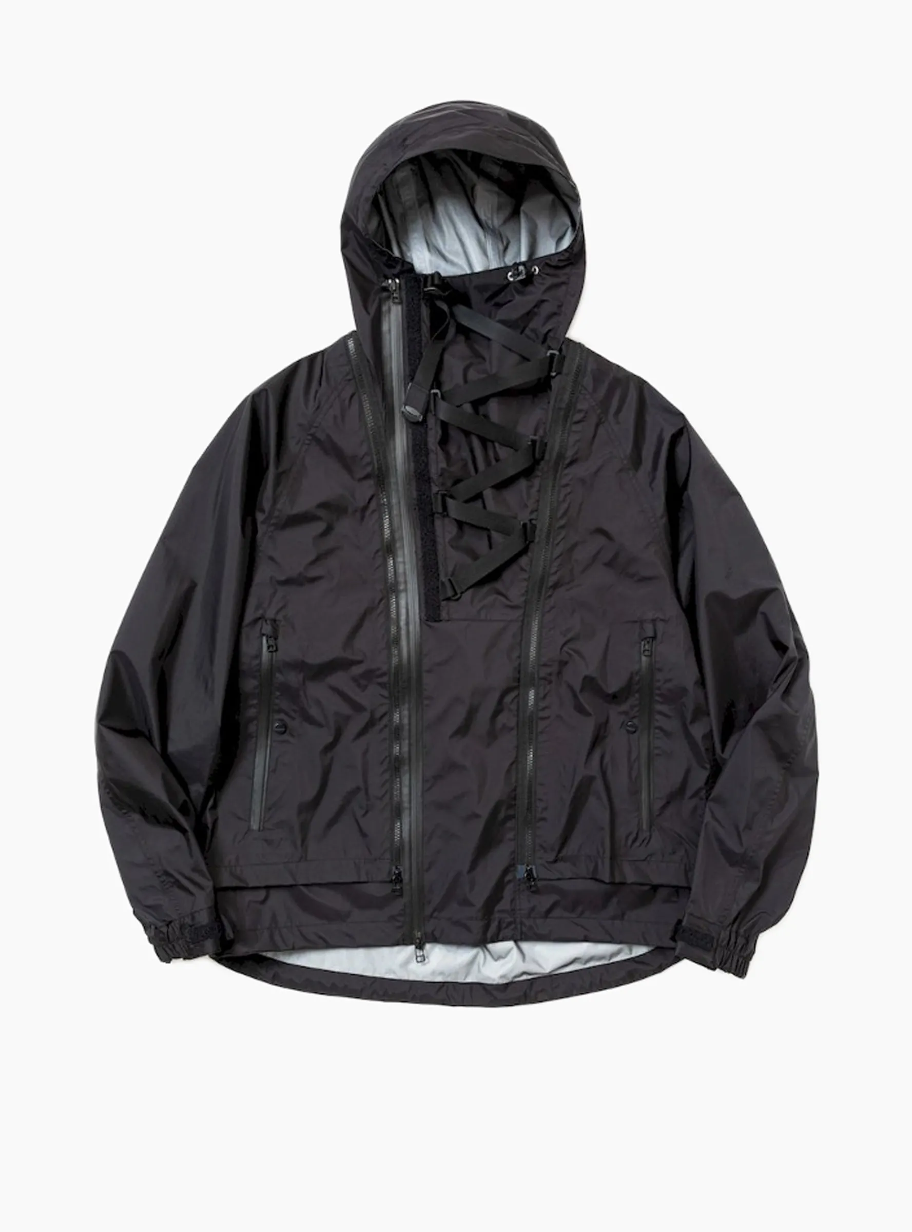 Air Circulation System Rain Jacket Off Black<meanswhile Fashion
