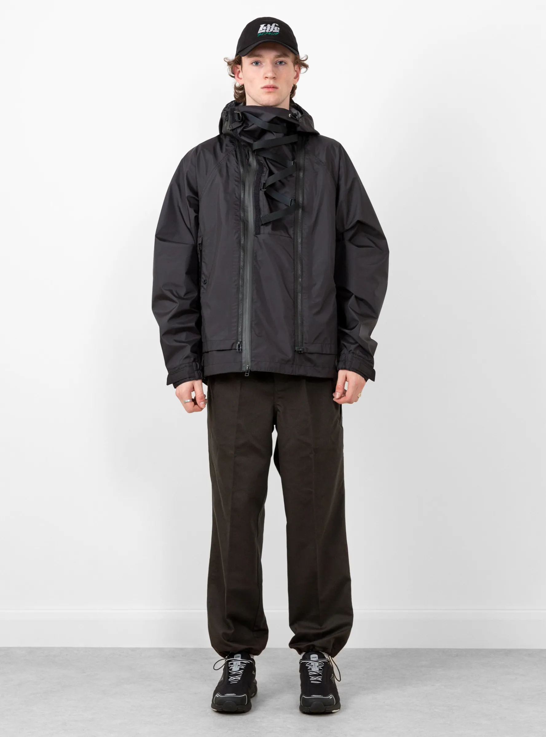 Air Circulation System Rain Jacket Off Black<meanswhile Fashion