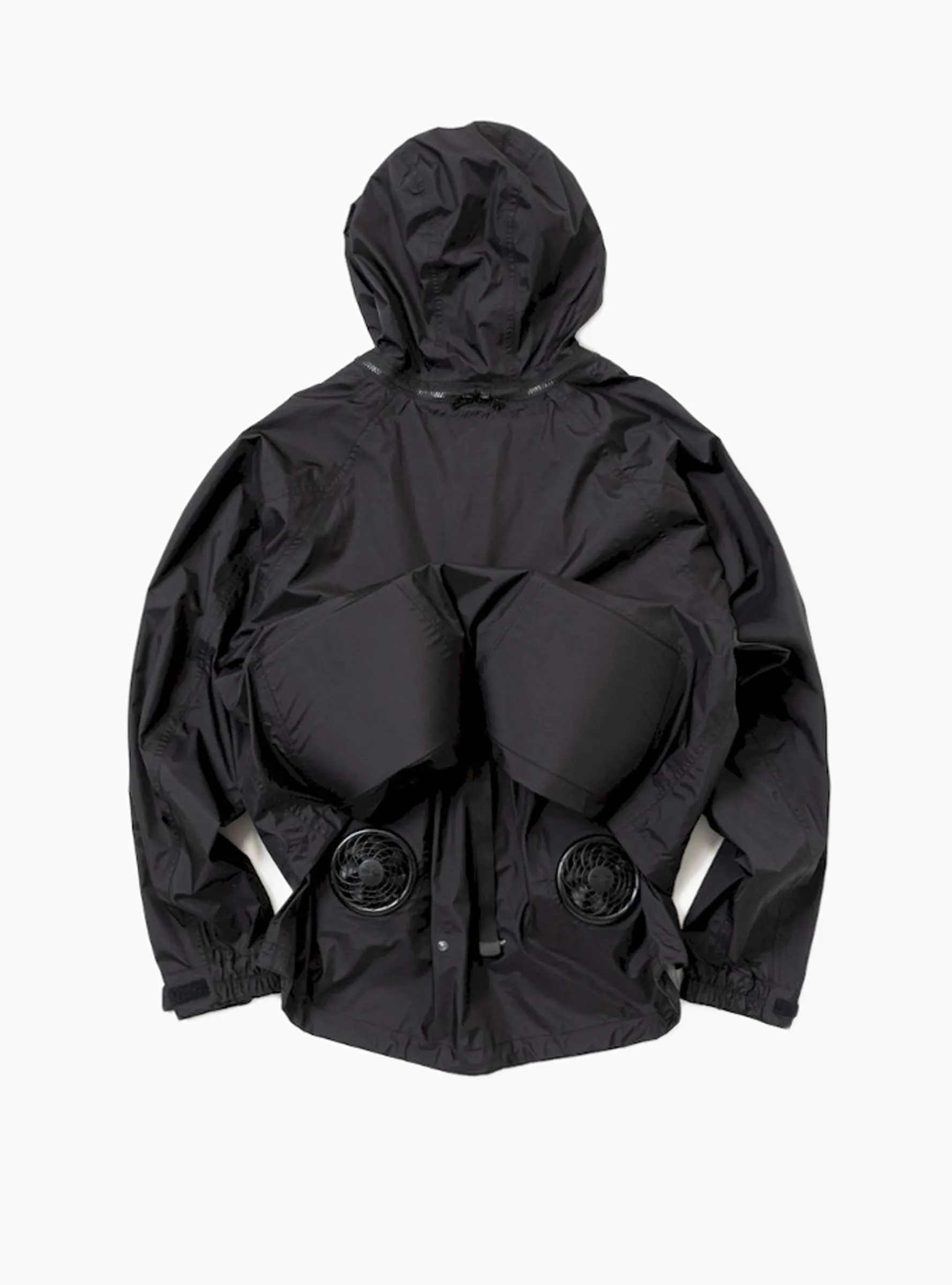 Air Circulation System Rain Jacket Off Black<meanswhile Fashion