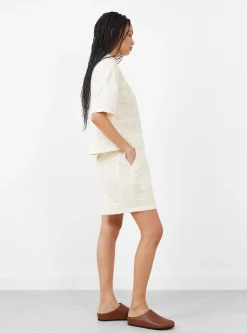 Annie Shorts Buttermilk Patchwork<Sideline Fashion