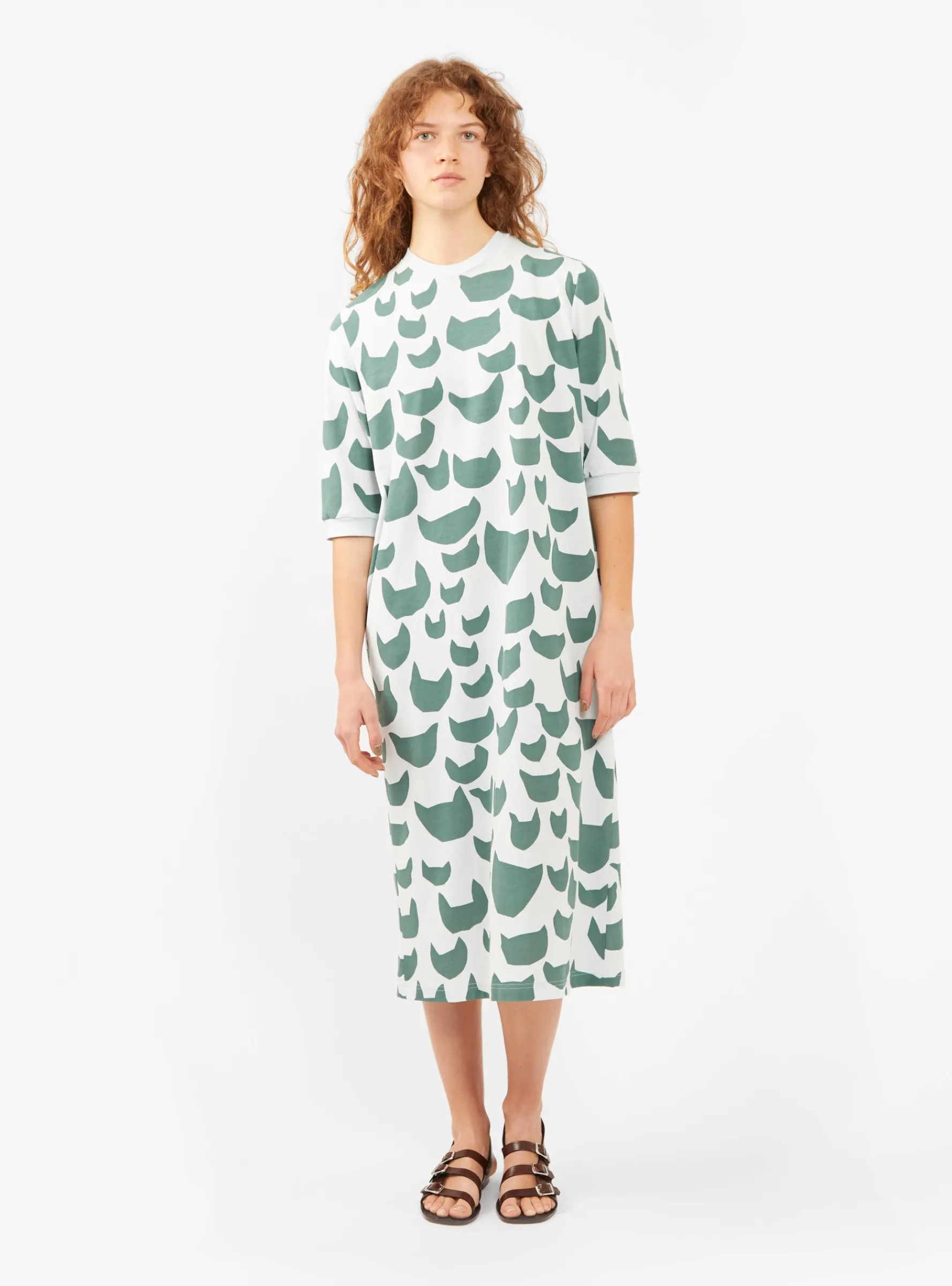 Anone Anone Dress Pale Blue & Green<Minä Perhonen Best