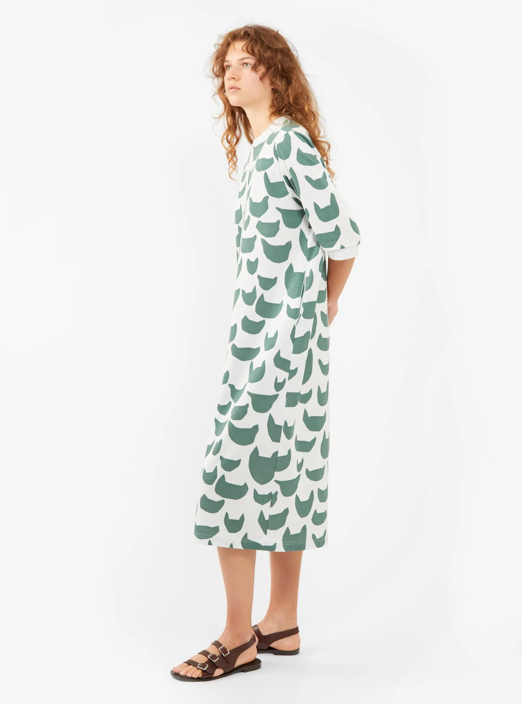 Anone Anone Dress Pale Blue & Green<Minä Perhonen Best
