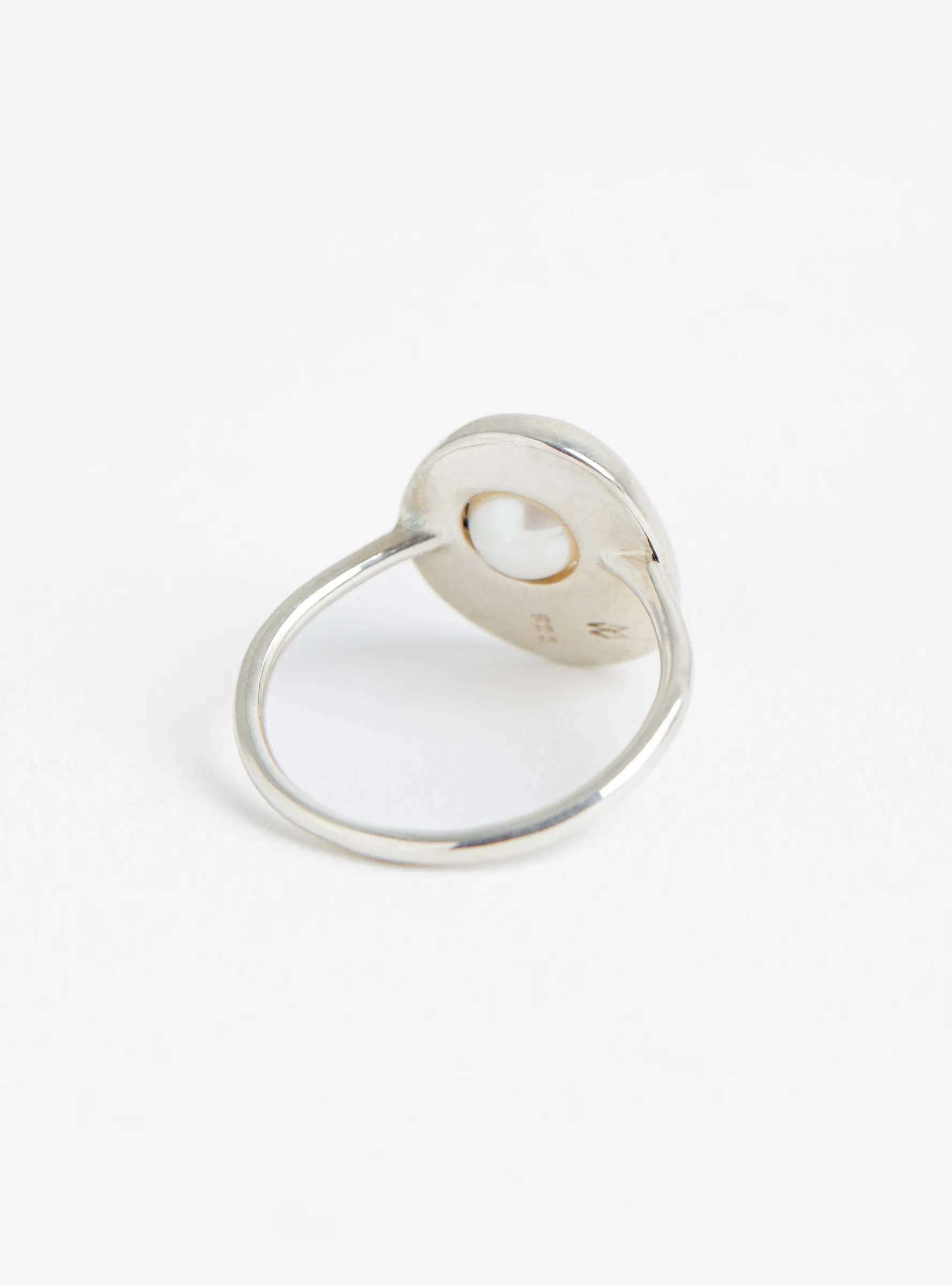 Arp Ring with Floating Pearl Stearling Silver<Modern Weaving Discount