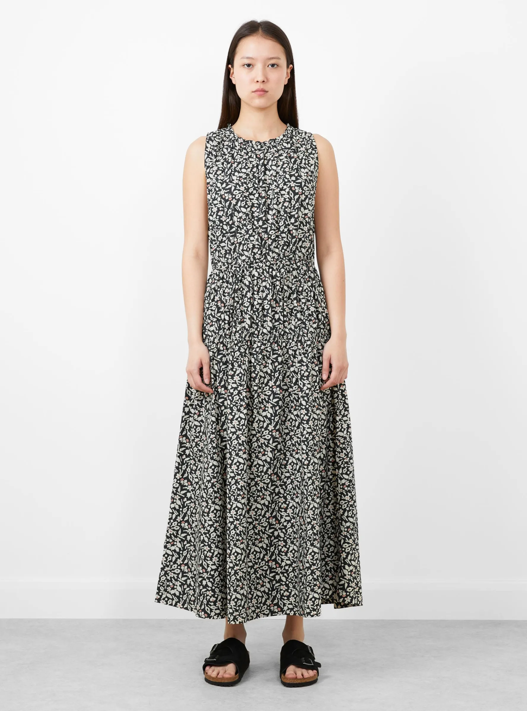 Arte Tank Dress Tiny Flowers Swamp<Apiece Apart New