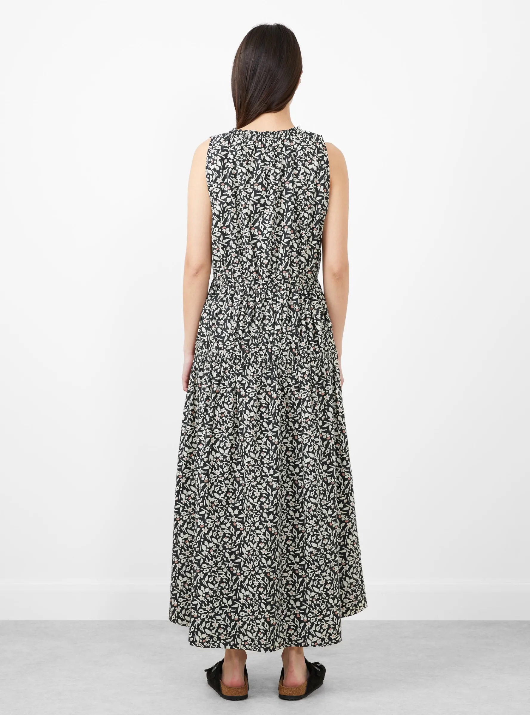 Arte Tank Dress Tiny Flowers Swamp<Apiece Apart New