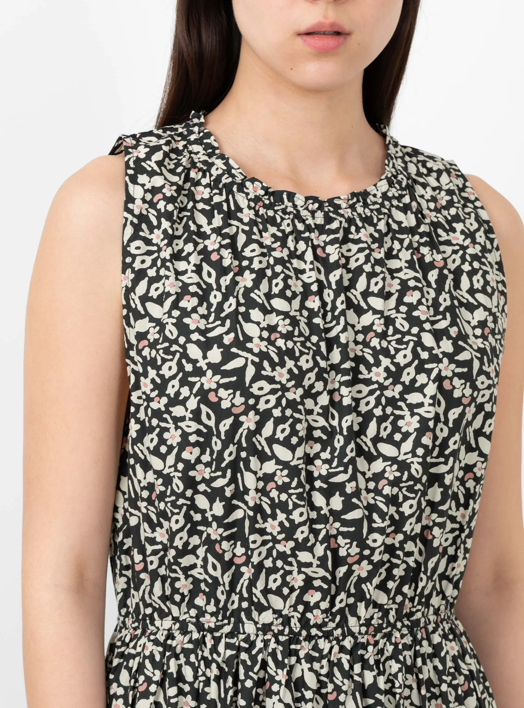 Arte Tank Dress Tiny Flowers Swamp<Apiece Apart New