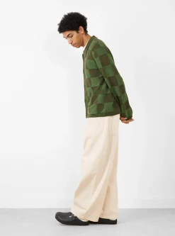 Baker Cardigan Green<YMC Fashion