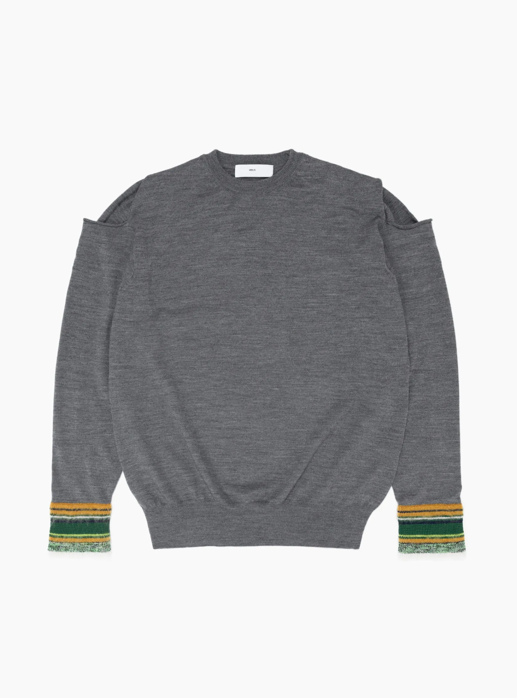 Border Knit Pullover Grey<TOGA VIRILIS Best