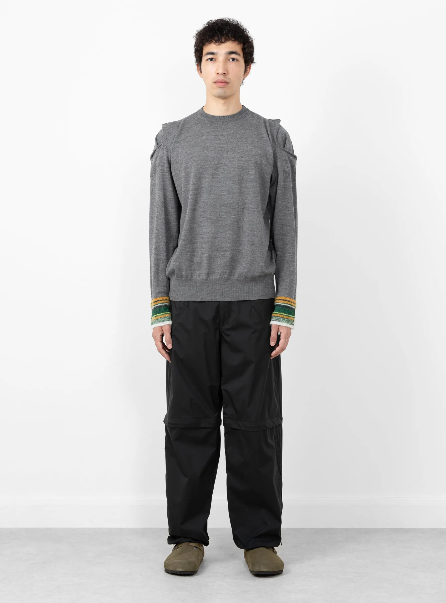 Border Knit Pullover Grey<TOGA VIRILIS Best