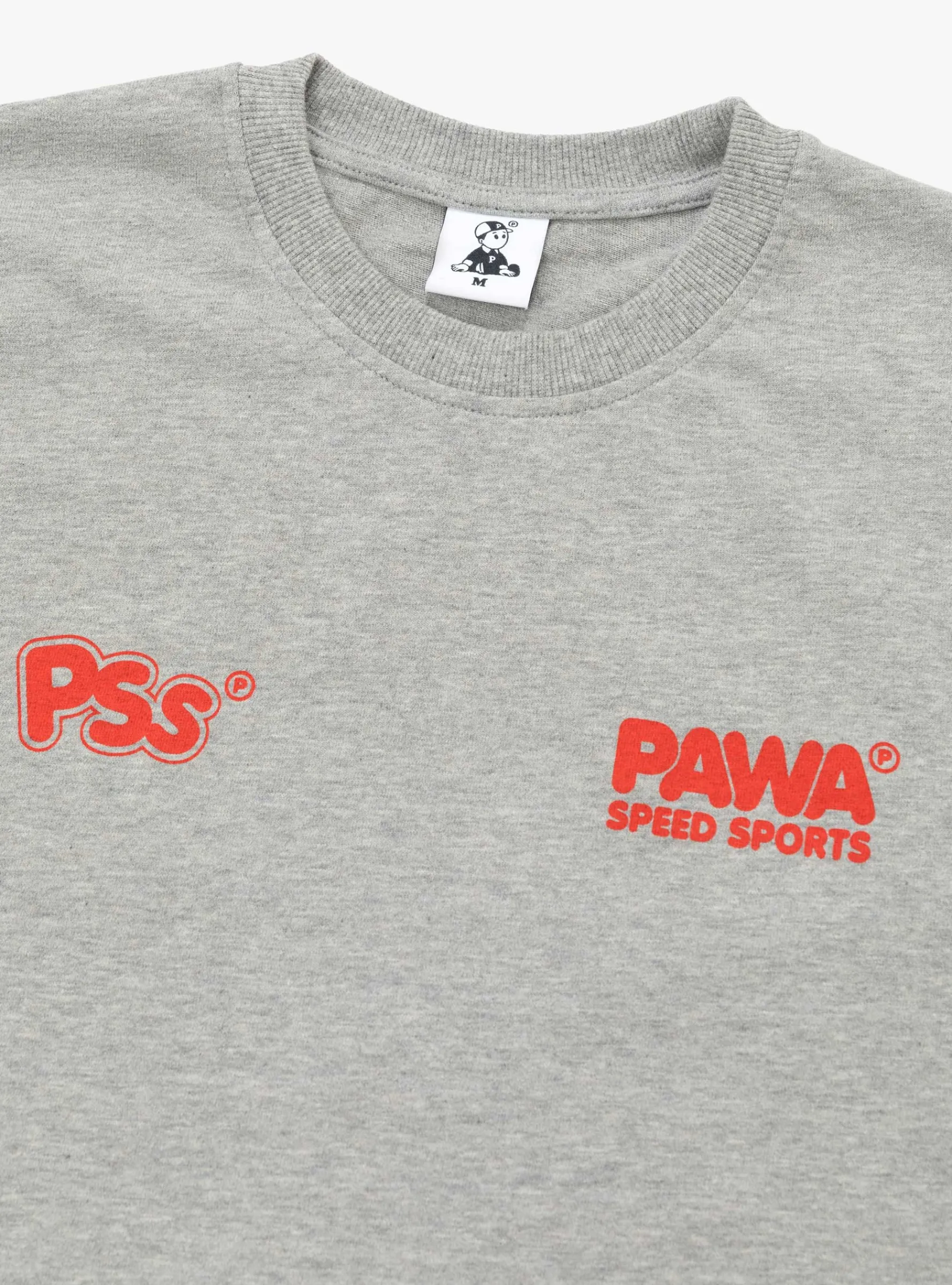 Burnout T-Shirt Grey Marl<Pawa Speed Sports Fashion