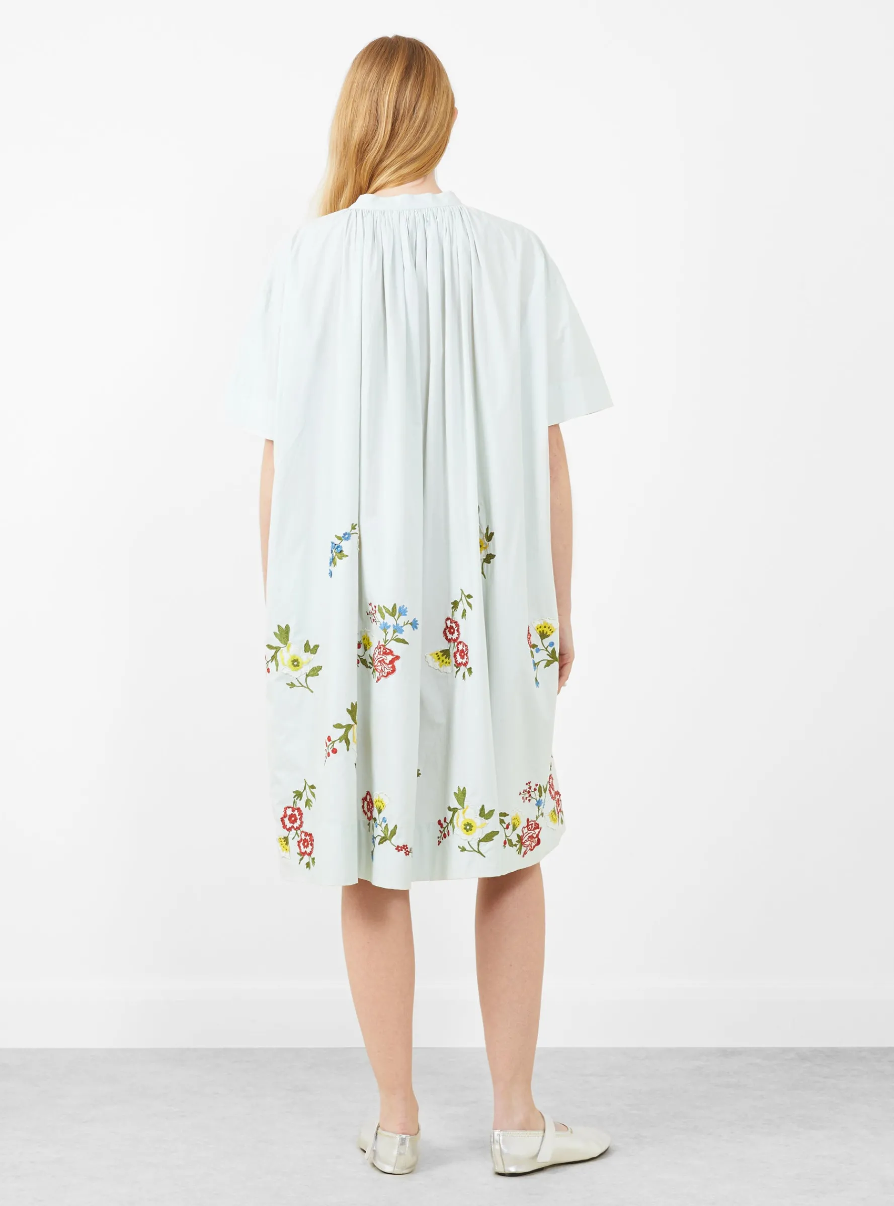 Calamus Dress Gooseberry Garden Ciel Blue<Laite Works Online