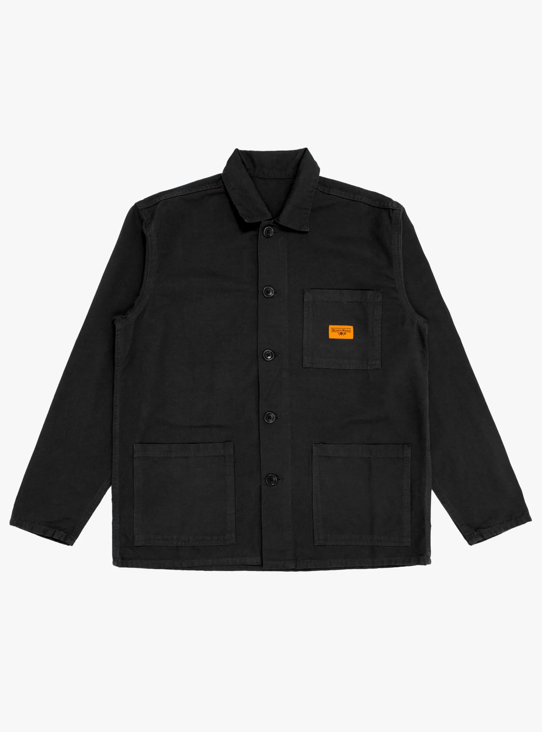 Canvas Chore Shirt Black<Service Works Discount