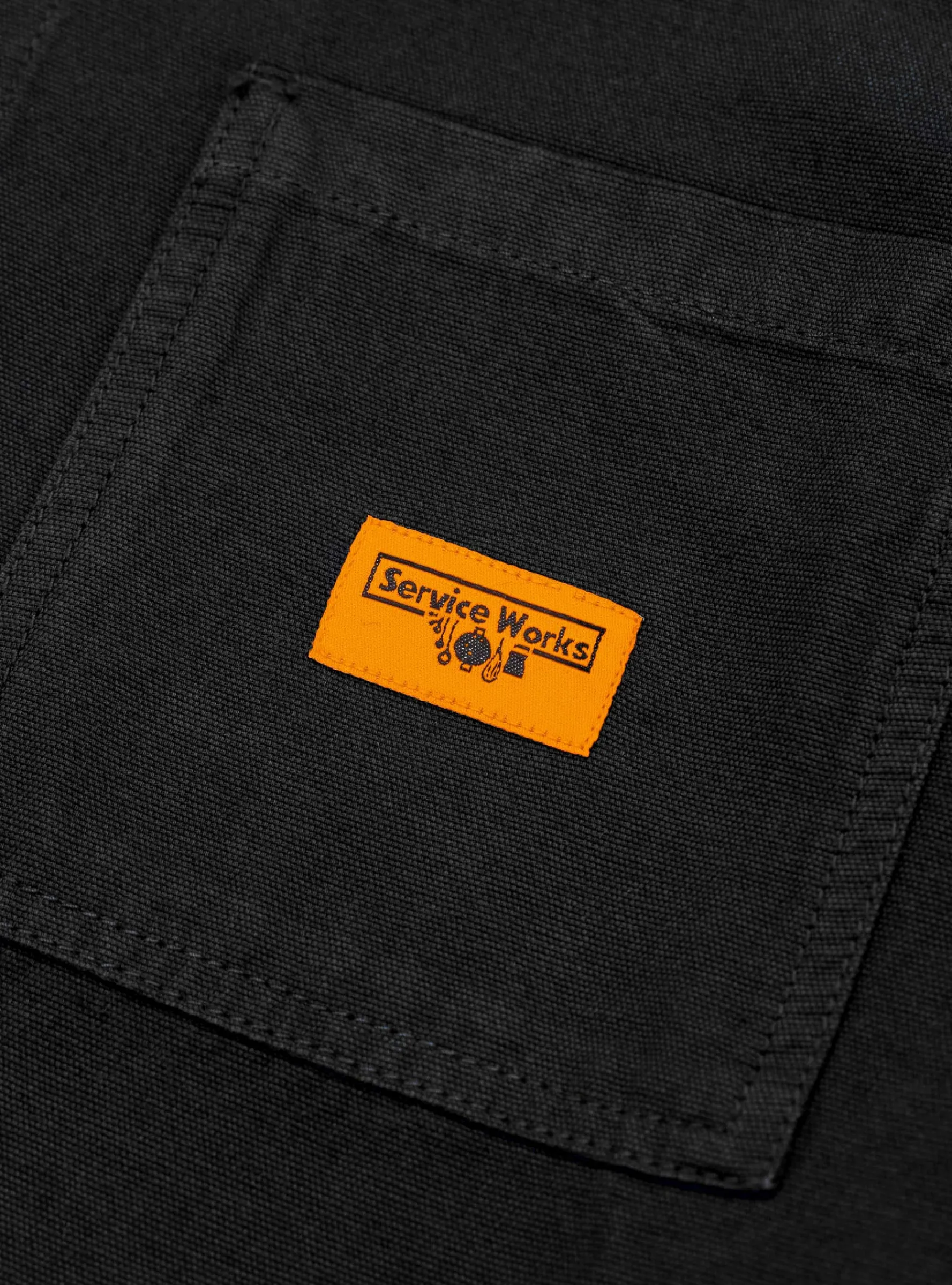 Canvas Chore Shirt Black<Service Works Discount