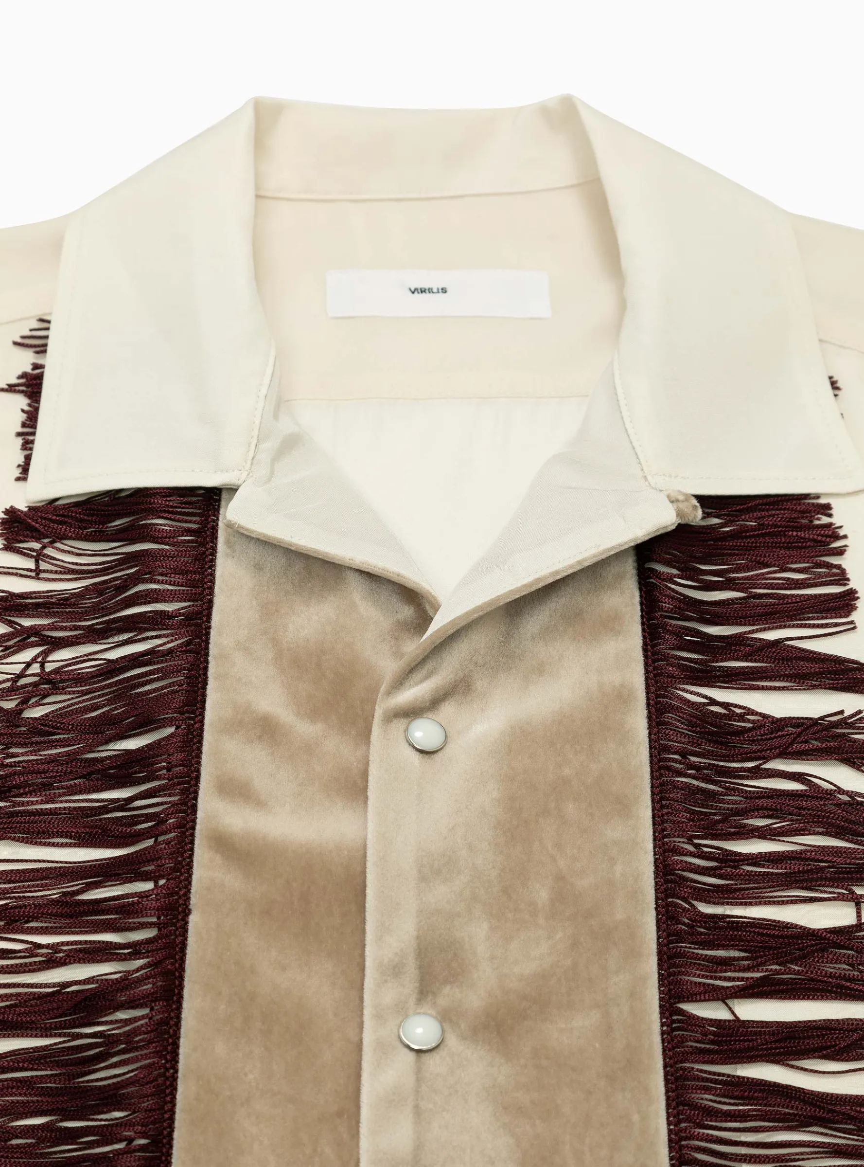 Chambray Velour Shirt Beige<TOGA VIRILIS New