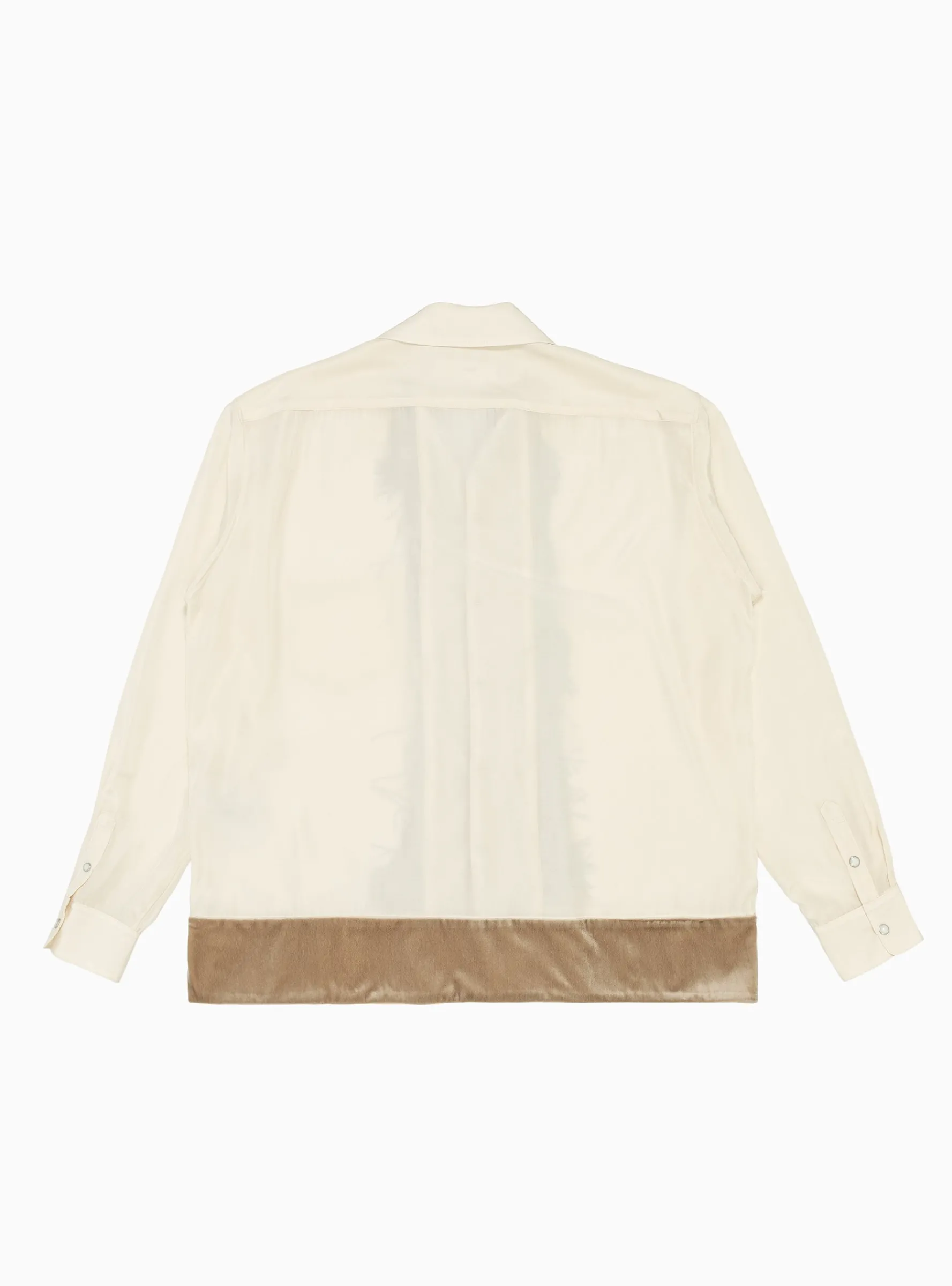 Chambray Velour Shirt Beige<TOGA VIRILIS New