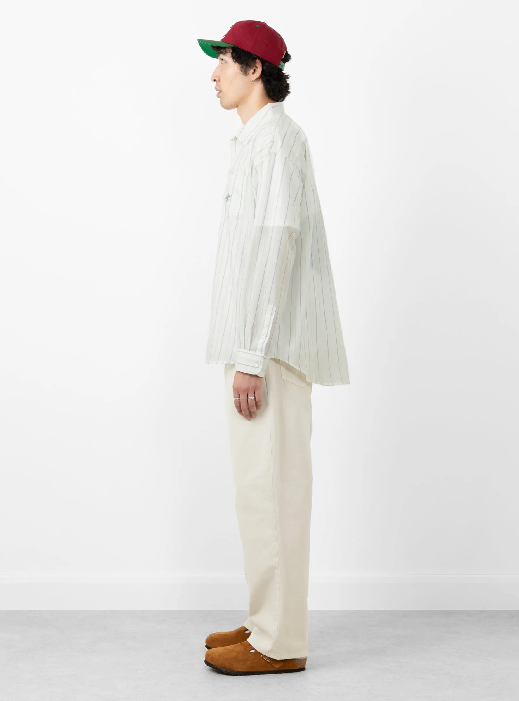 Classic LS Shirt Stripe White<Stüssy Online
