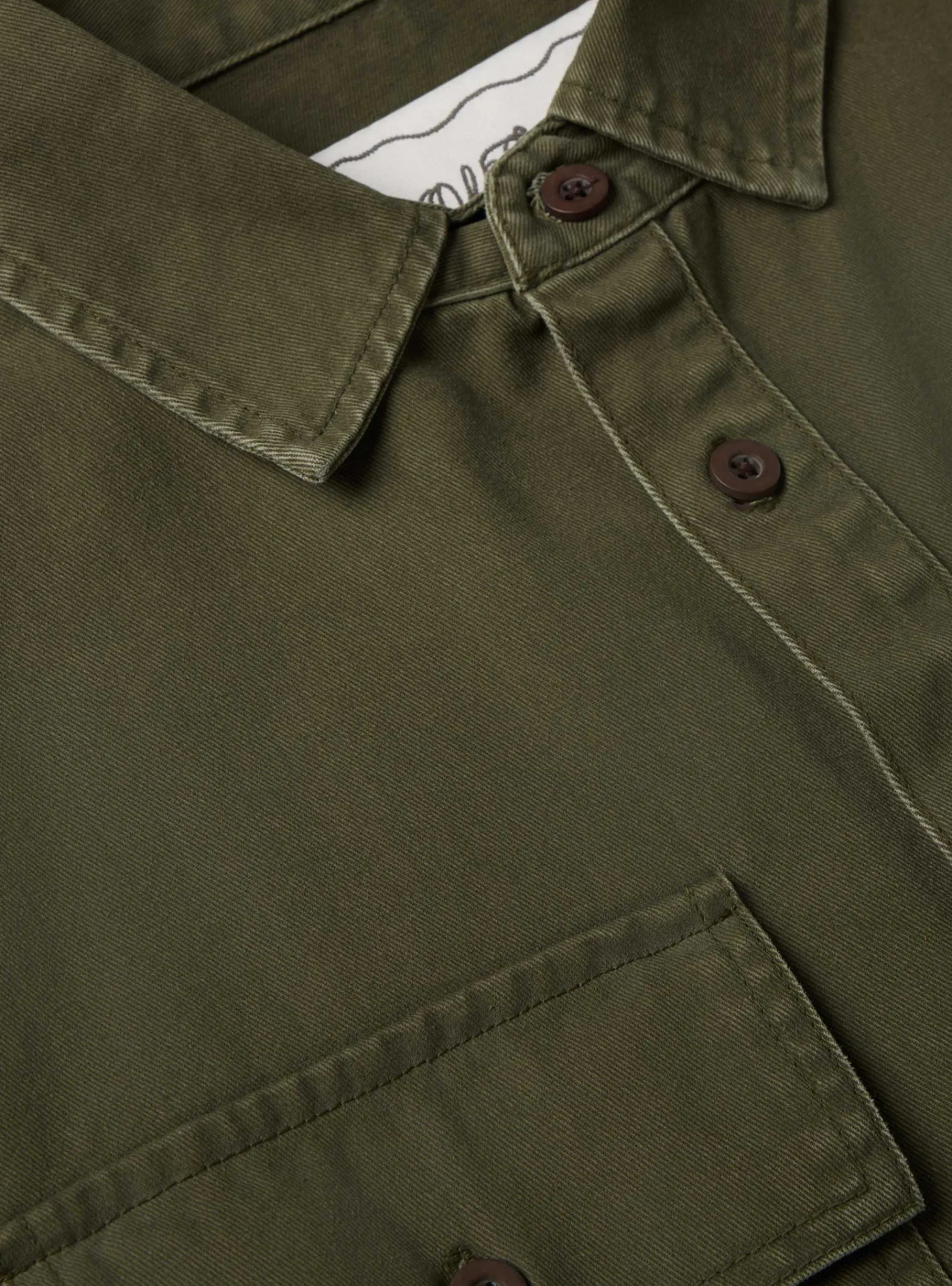 Country Men Military Overshirt Olive<One of These Days Sale