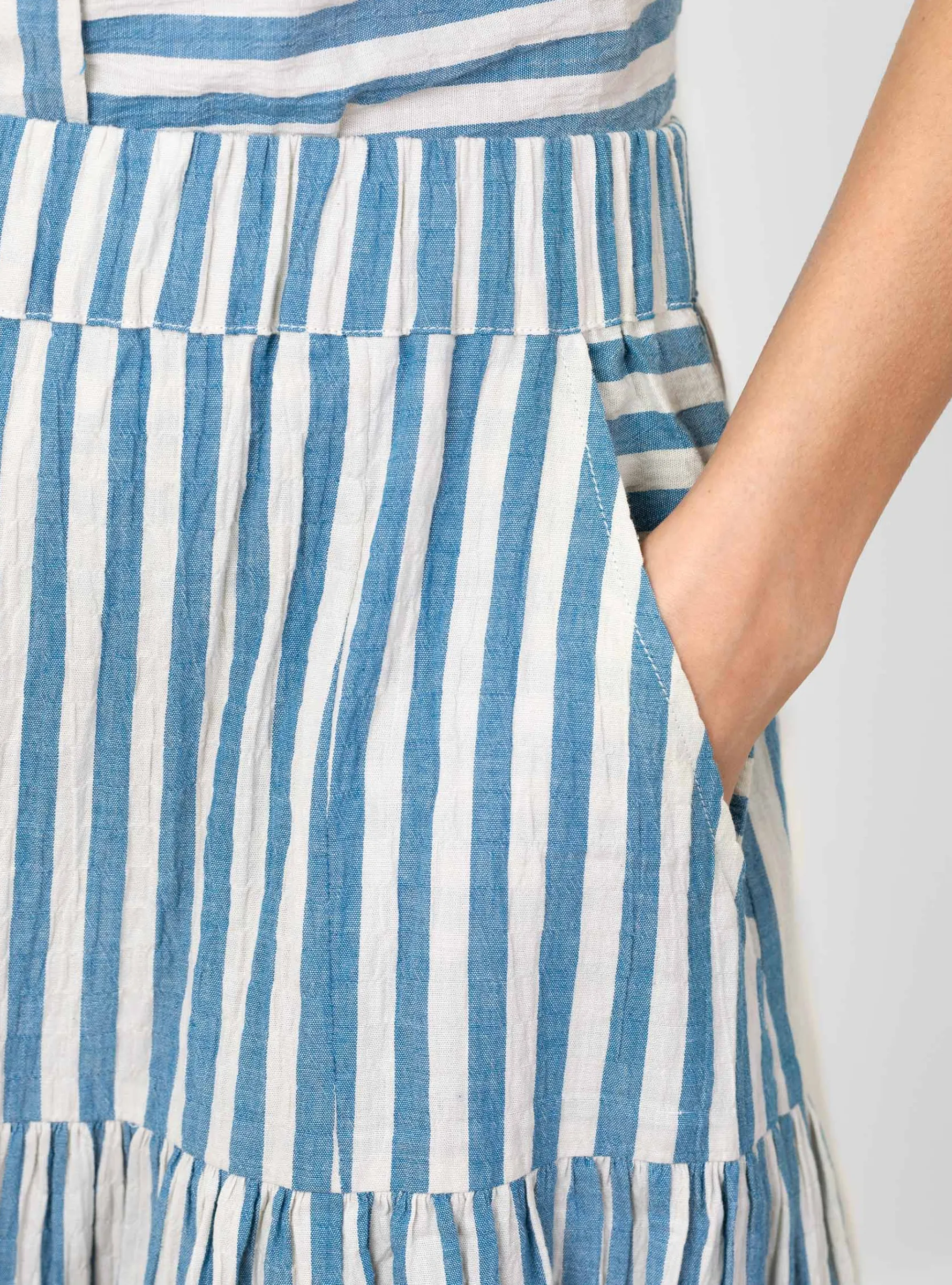 Dizzy Skirt Blue Stripe<Sideline Clearance