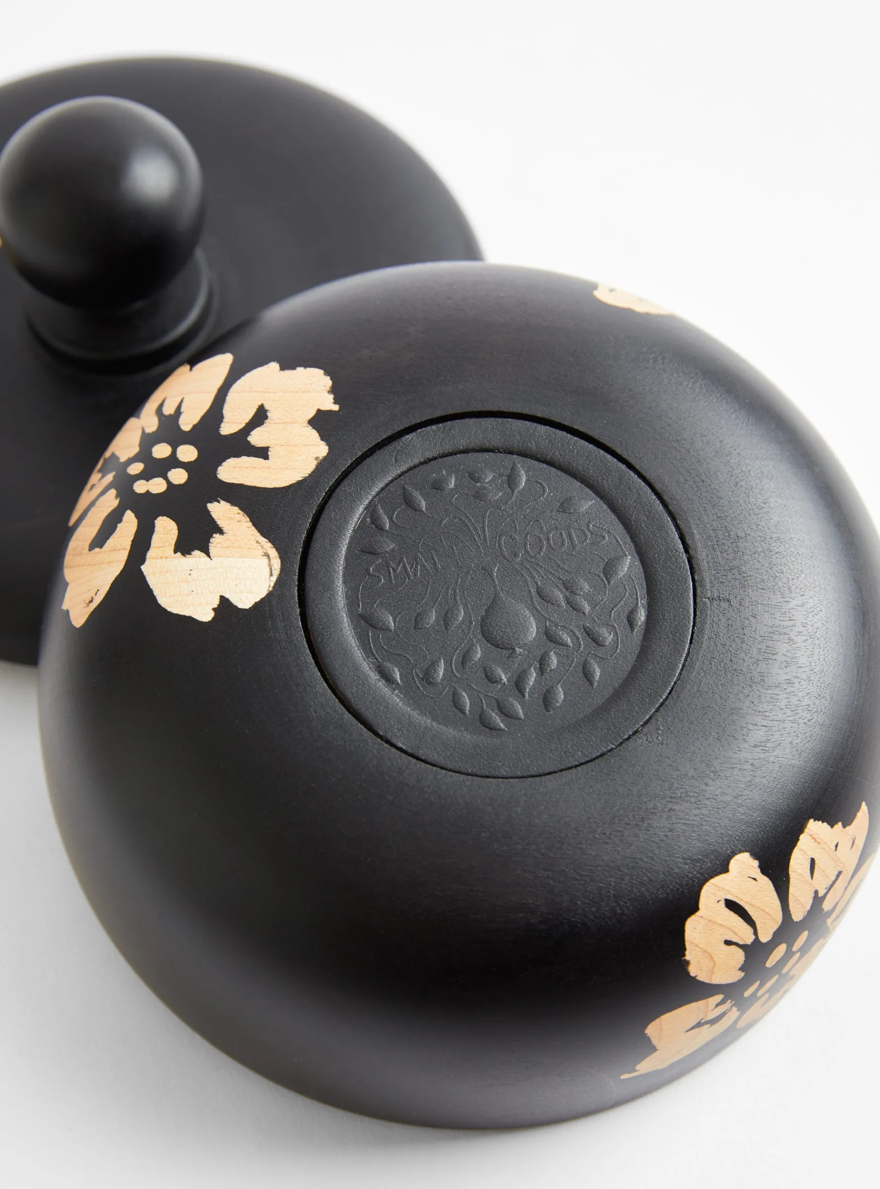 Ebony S Floral Bowl - Round Knob<Small Goods Design Sale