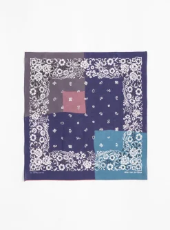 Fastcolour Selvedge Garden Patchwork Bandana Purple<Kapital Online