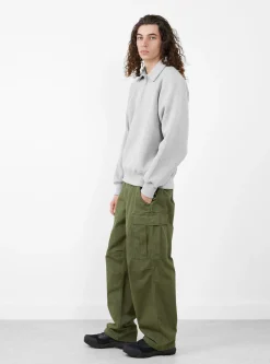 Fleece Raglan Zip Mock Grey Heather<Stüssy Clearance