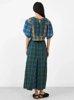 Folk Top Checkered Mix<Anntian Best