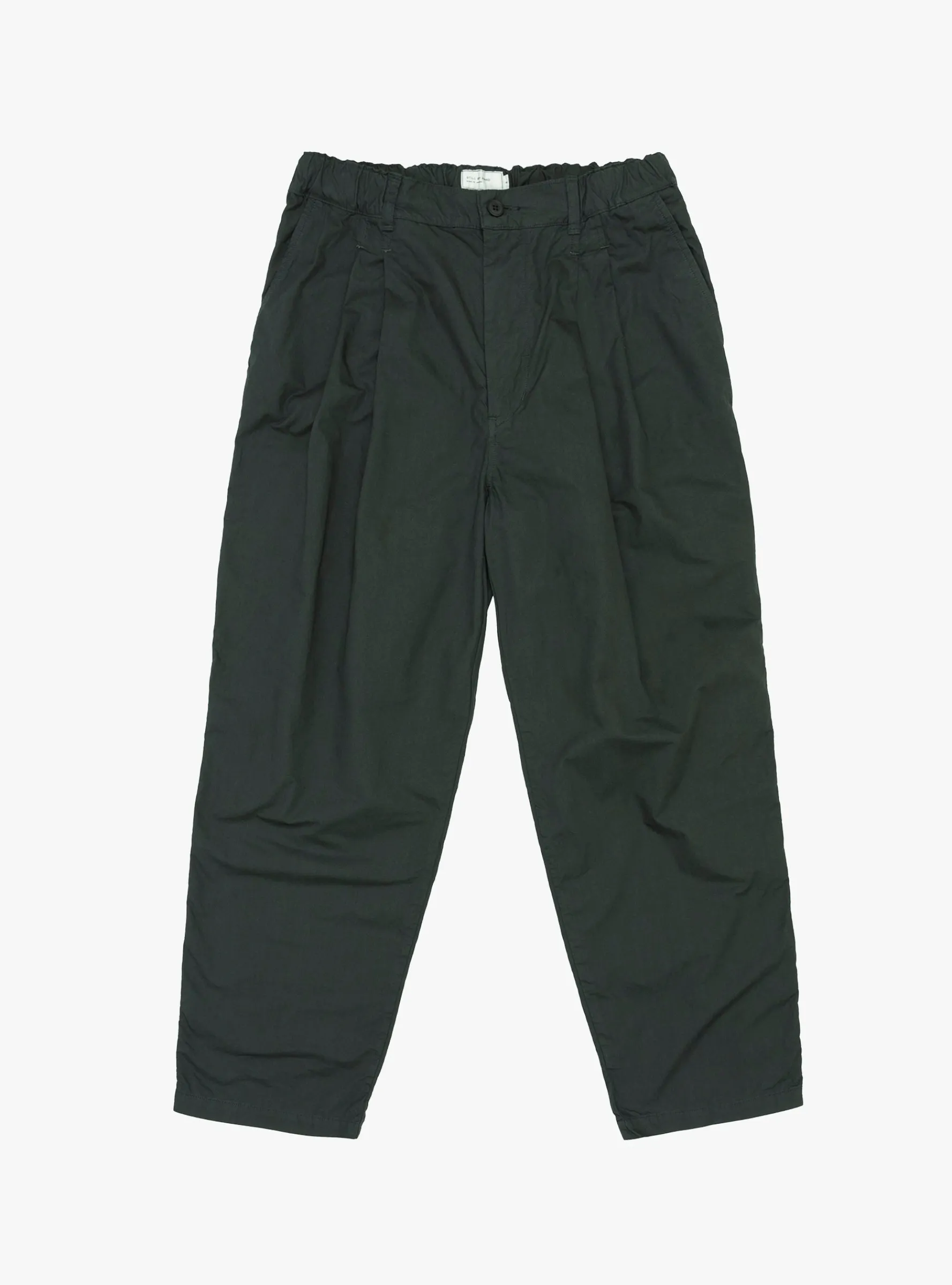 Garment-Dye 2 Tuck Pants Green Charcoal<Still By Hand Best