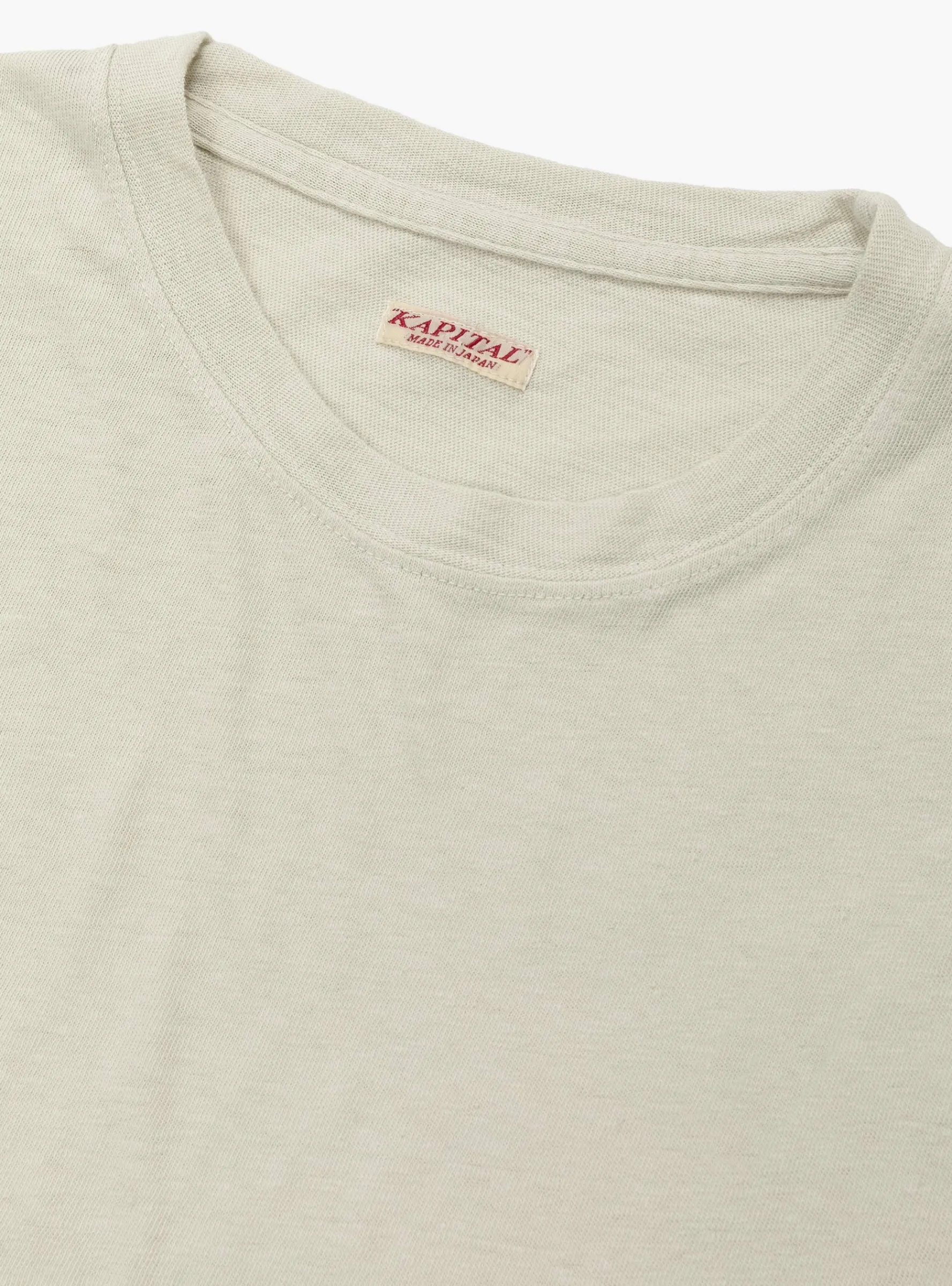 Gauze Jersey Pocket Tee Ivory<Kapital New