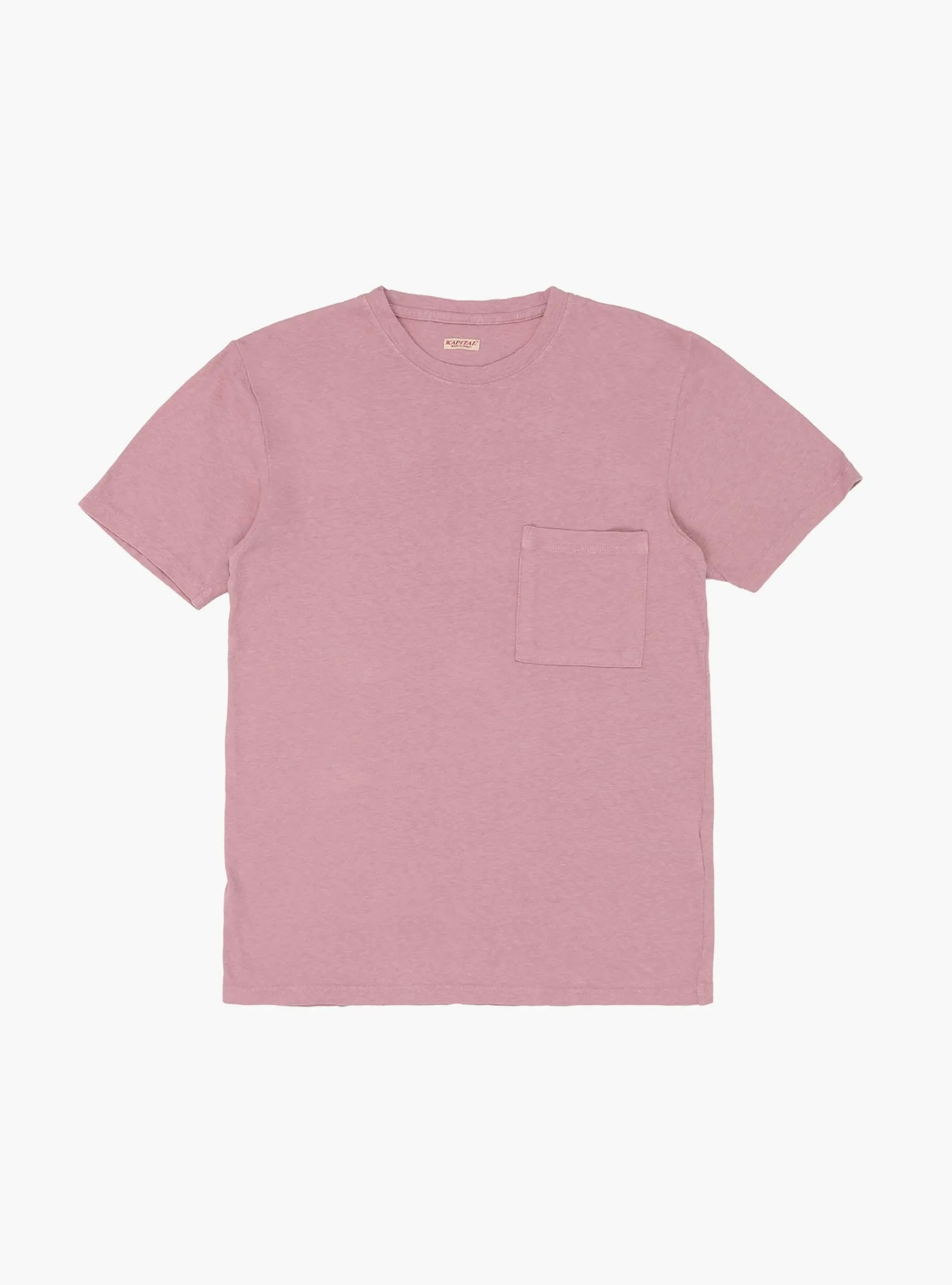 Gauze Jersey Pocket Tee Pink<Kapital New