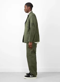 Graffiti Print Ripstop Jacket Olive<Engineered Garments Fashion