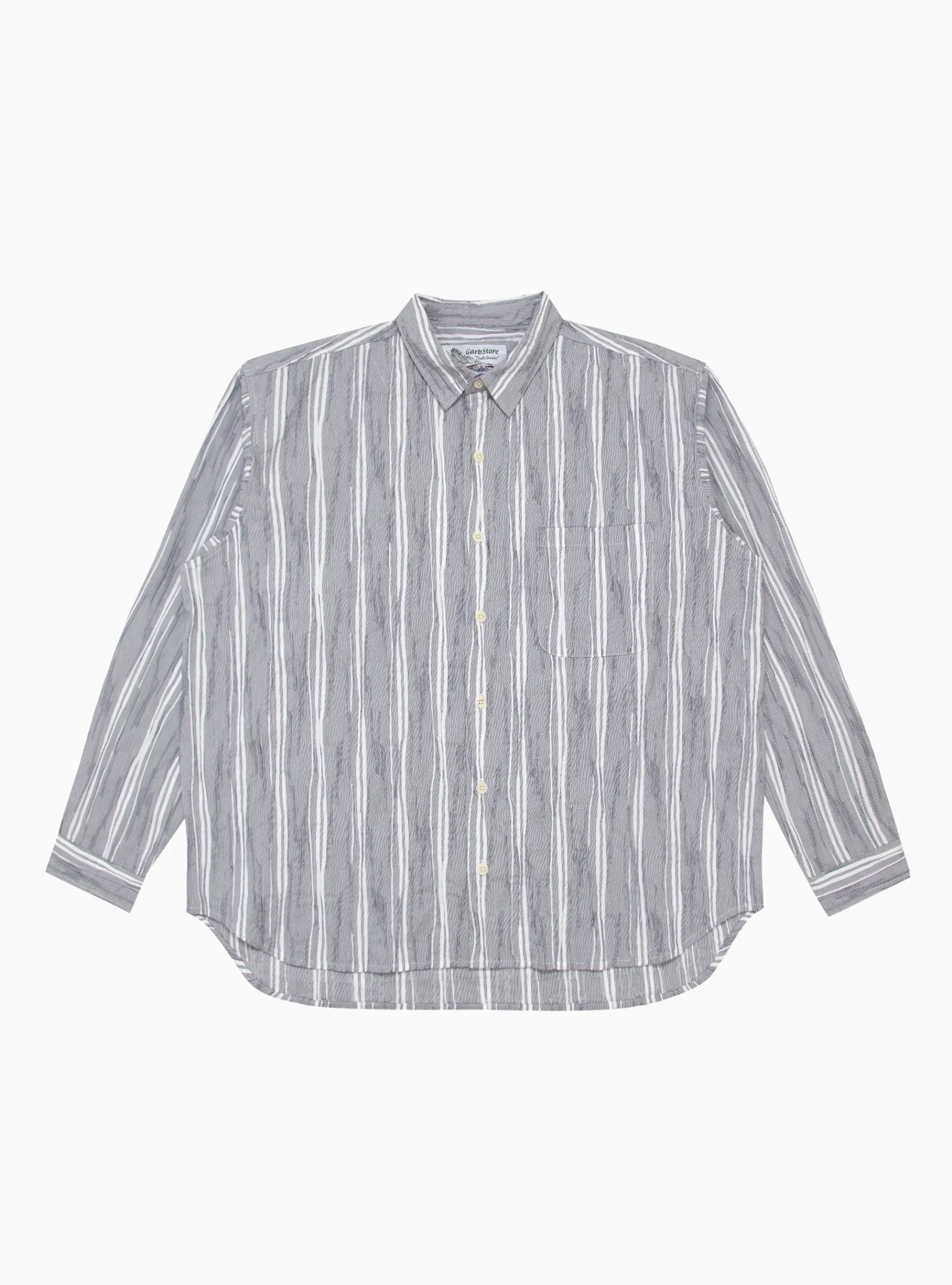 Grande V2 Shirt Grey Stripe<Garbstore Clearance