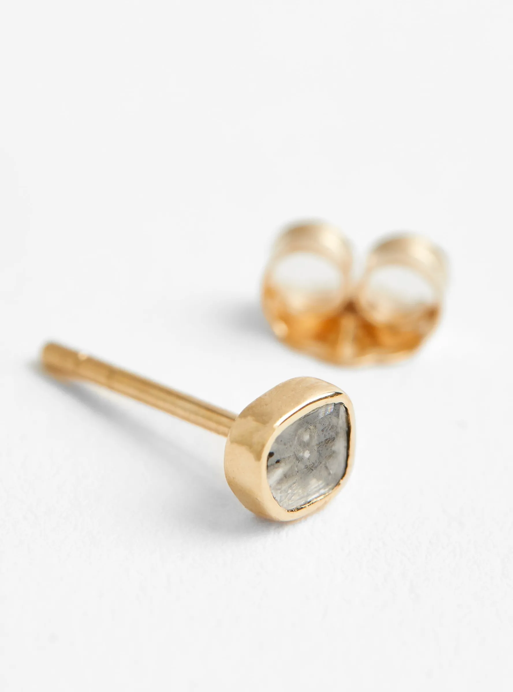 Grey Diamond Slice Single Earring<Celine Daoust Online