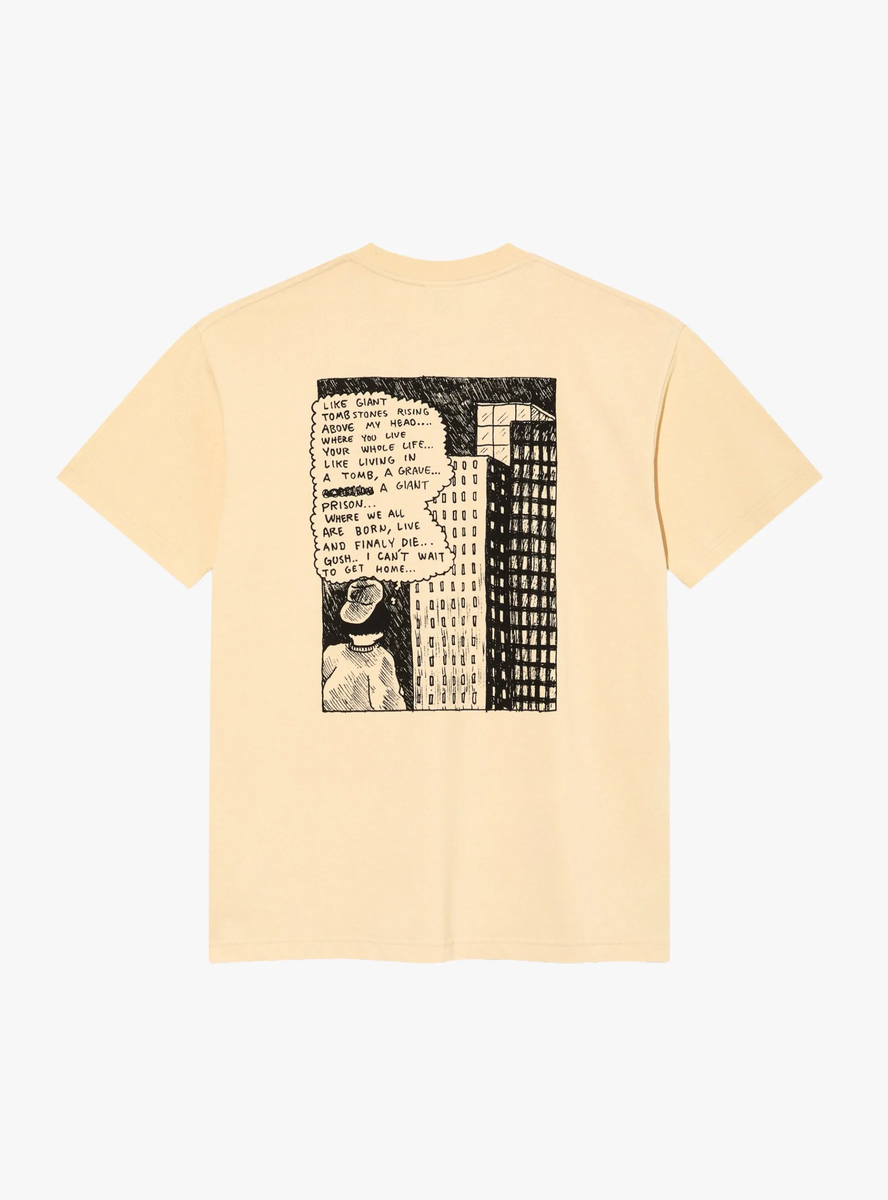 Home Sweet Home Tee Oatmeal<Polar Skate Co. Outlet