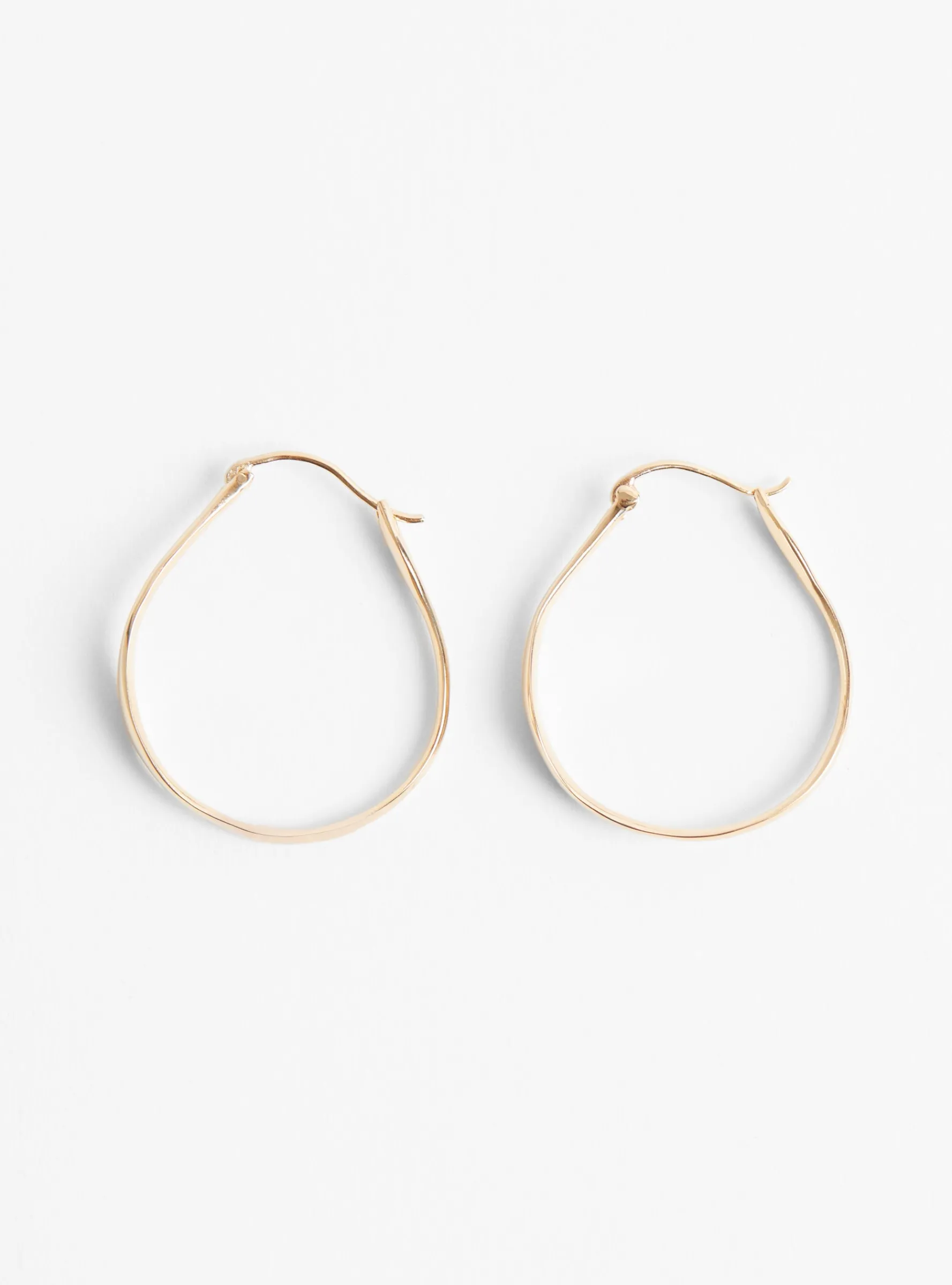 Irregular Brass Hoop Earrings Gold Plated<Helena Rohner Discount