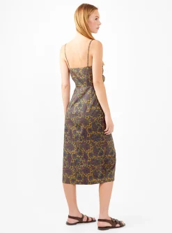 Izzo Dress Olive Paisley<Rachel Comey Outlet