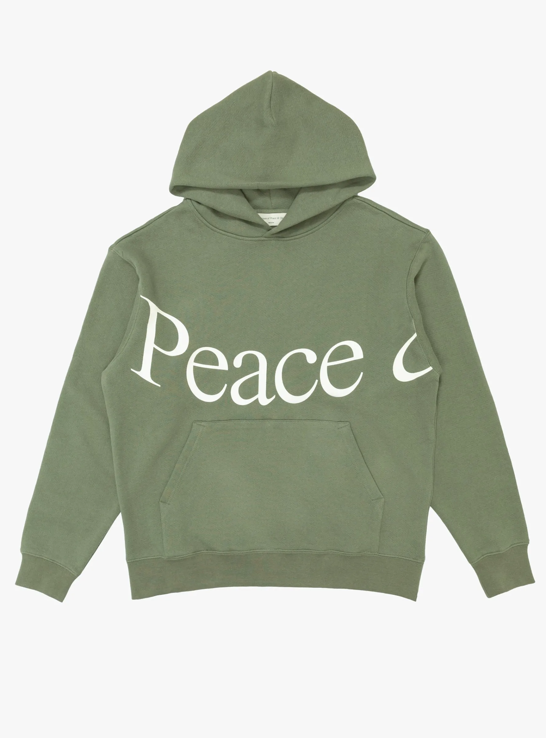 Jumbo Wordmark Hoodie Olive<Museum of Peace and Quiet New