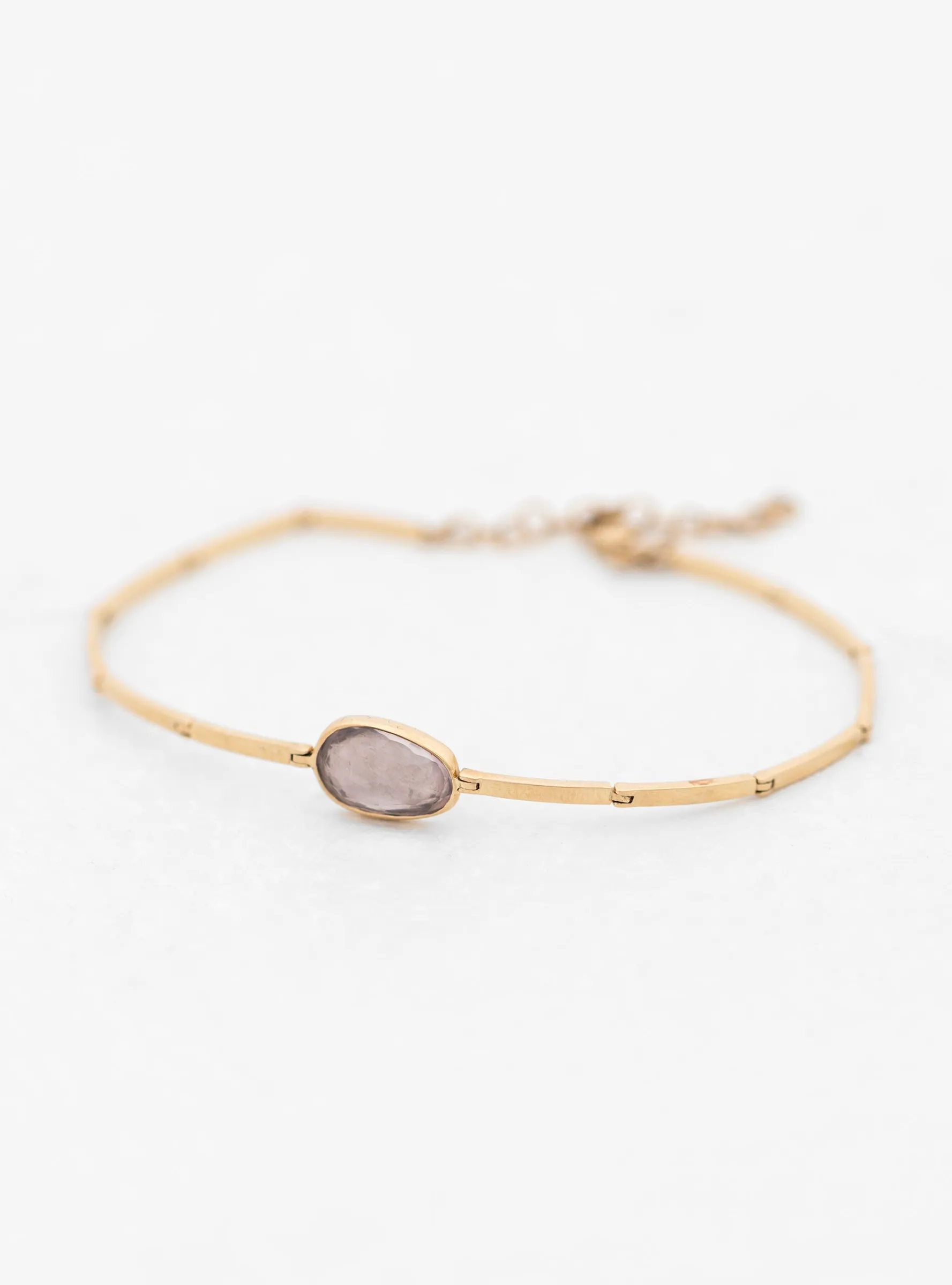 Light Pink Tourmaline Articulated Bracelet Gold<Celine Daoust Fashion