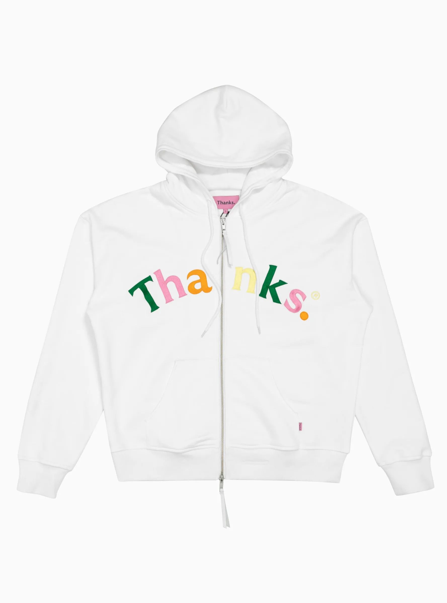 Logo Embroidered Hoodie White & Multi<Thanks. Clearance