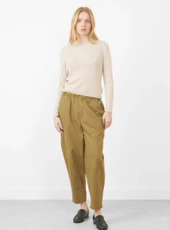Long Sleeve Ribbed Fine Knit, Sand Beige<7115 by Szeki Discount