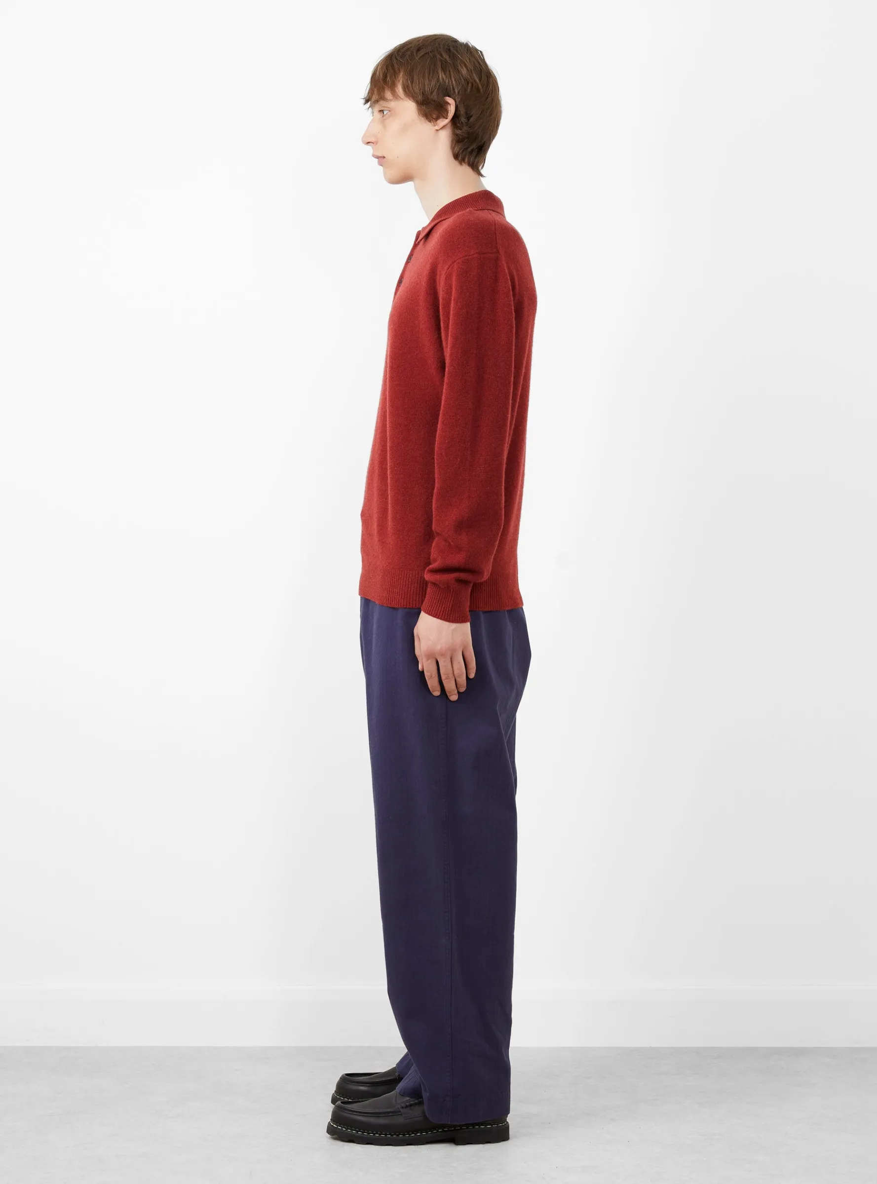 MIL Trousers Herringbone Navy<Beams Plus Sale