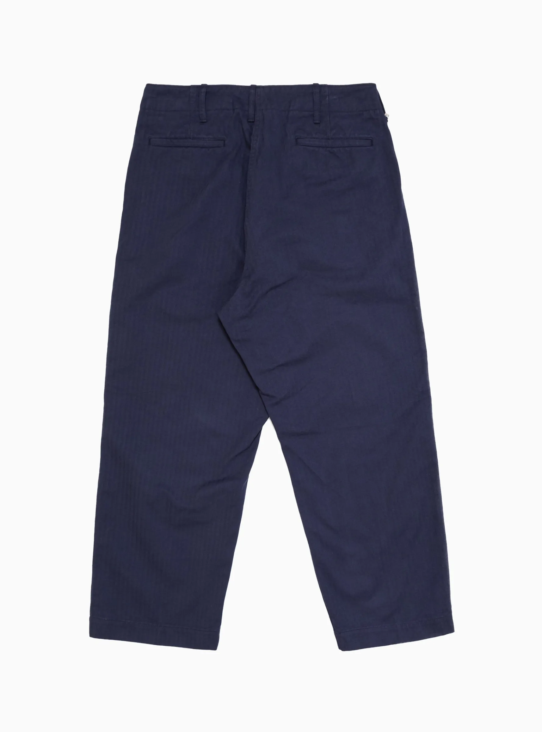 MIL Trousers Herringbone Navy<Beams Plus Sale