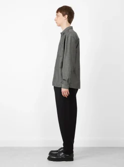 Mitchum Cotton Linen LS Shirt Charcoal<YMC Clearance