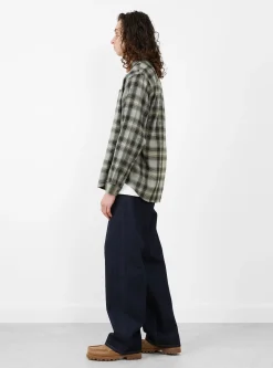 Motif Plaid Shirt Grey<Stüssy Best