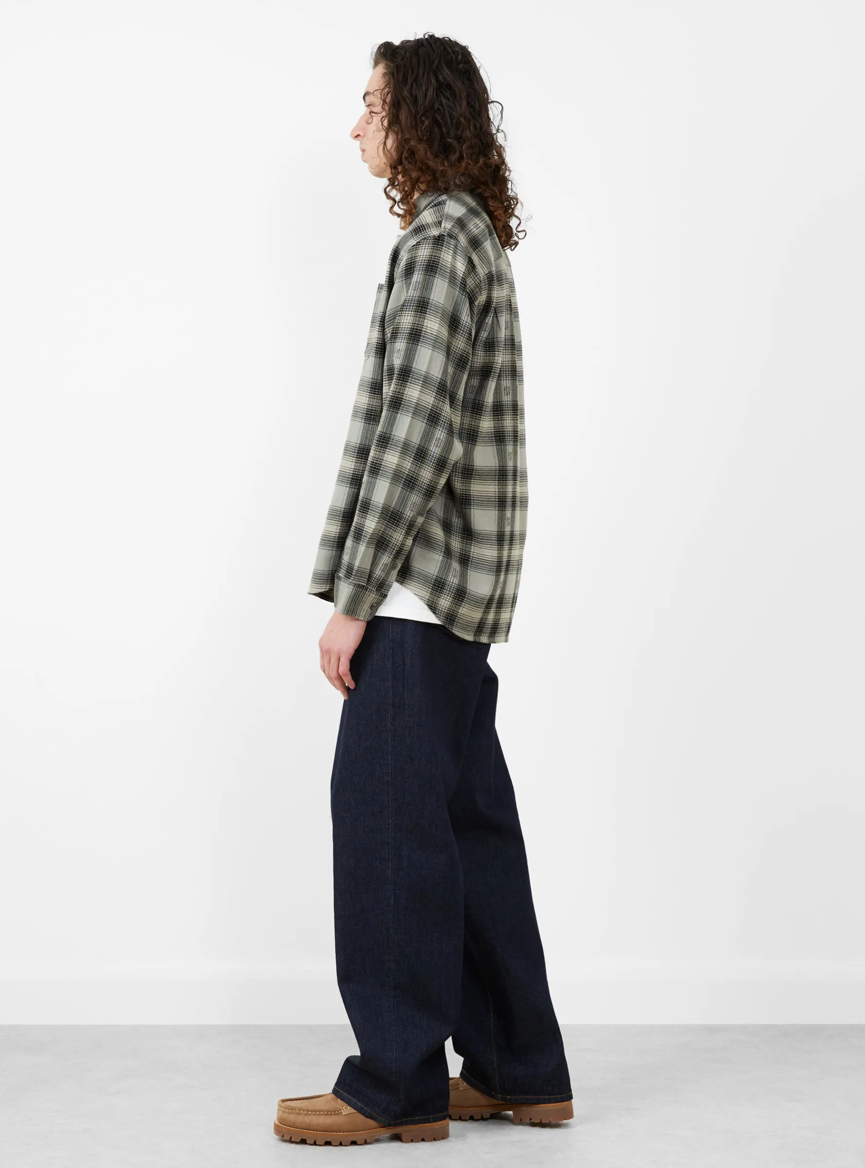 Motif Plaid Shirt Grey<Stüssy Best