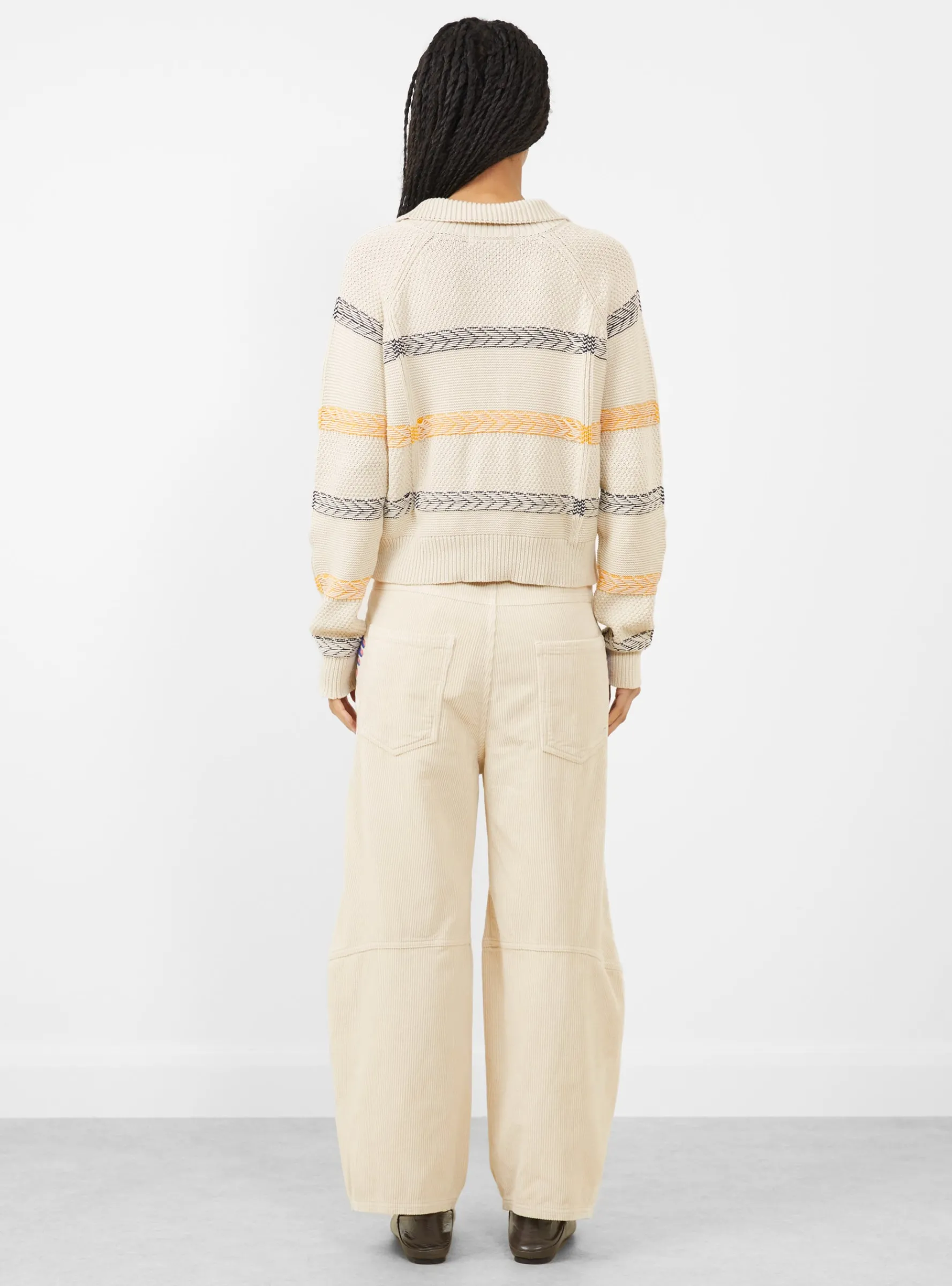 New Stitch Cardigan, Beige Mixed Black<Henrik Vibskov New