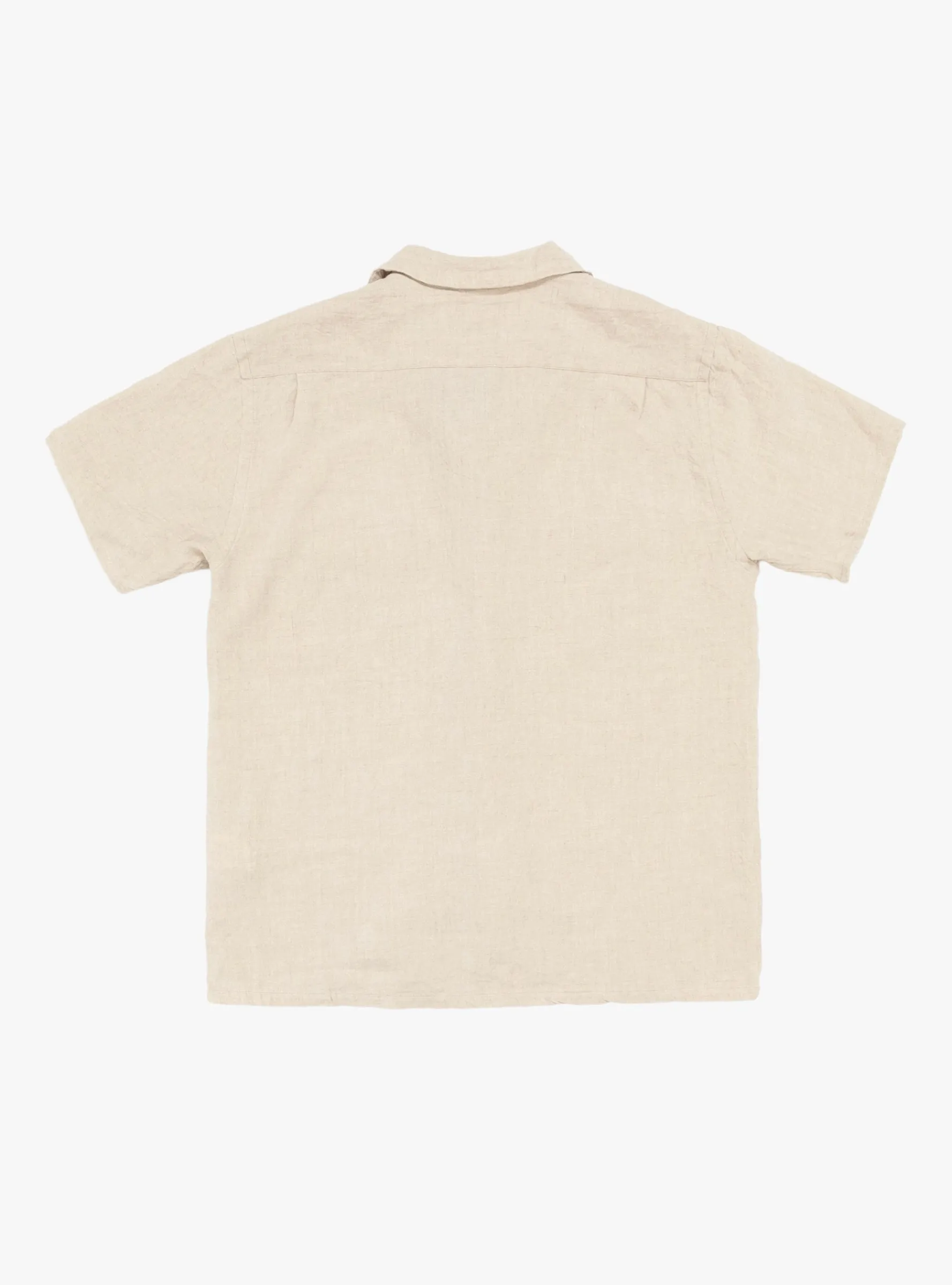 Open Collar 1/40 Linen Shirt Beige<Beams Plus Fashion