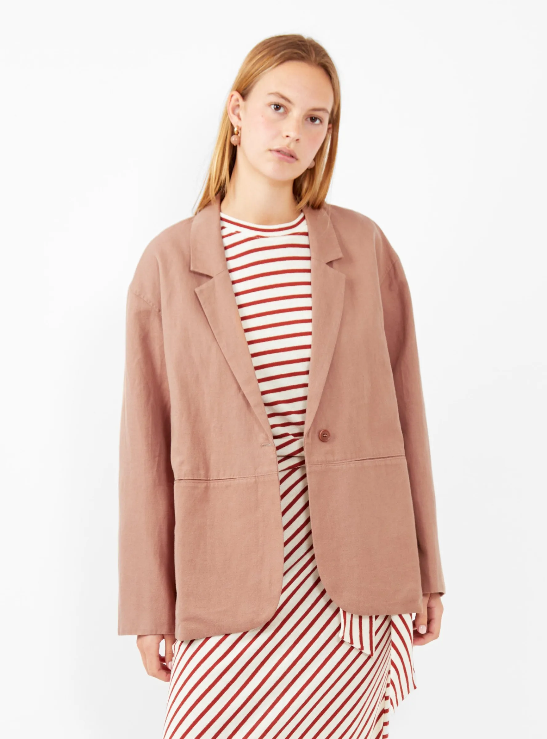 Oversized Blazer Dusty Pink<Apiece Apart Fashion