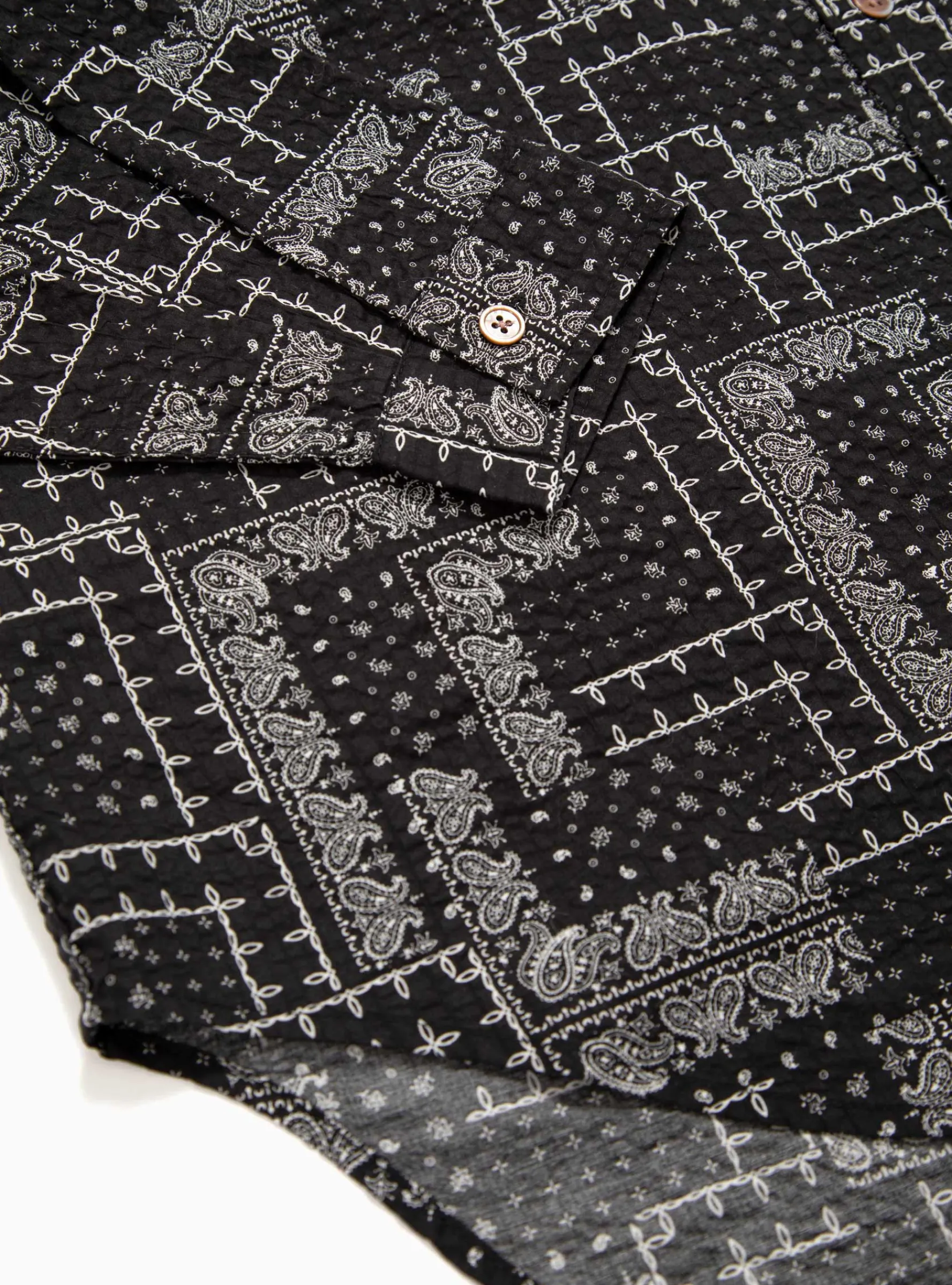 Paisley Easy Shirt Black<Garbstore Best