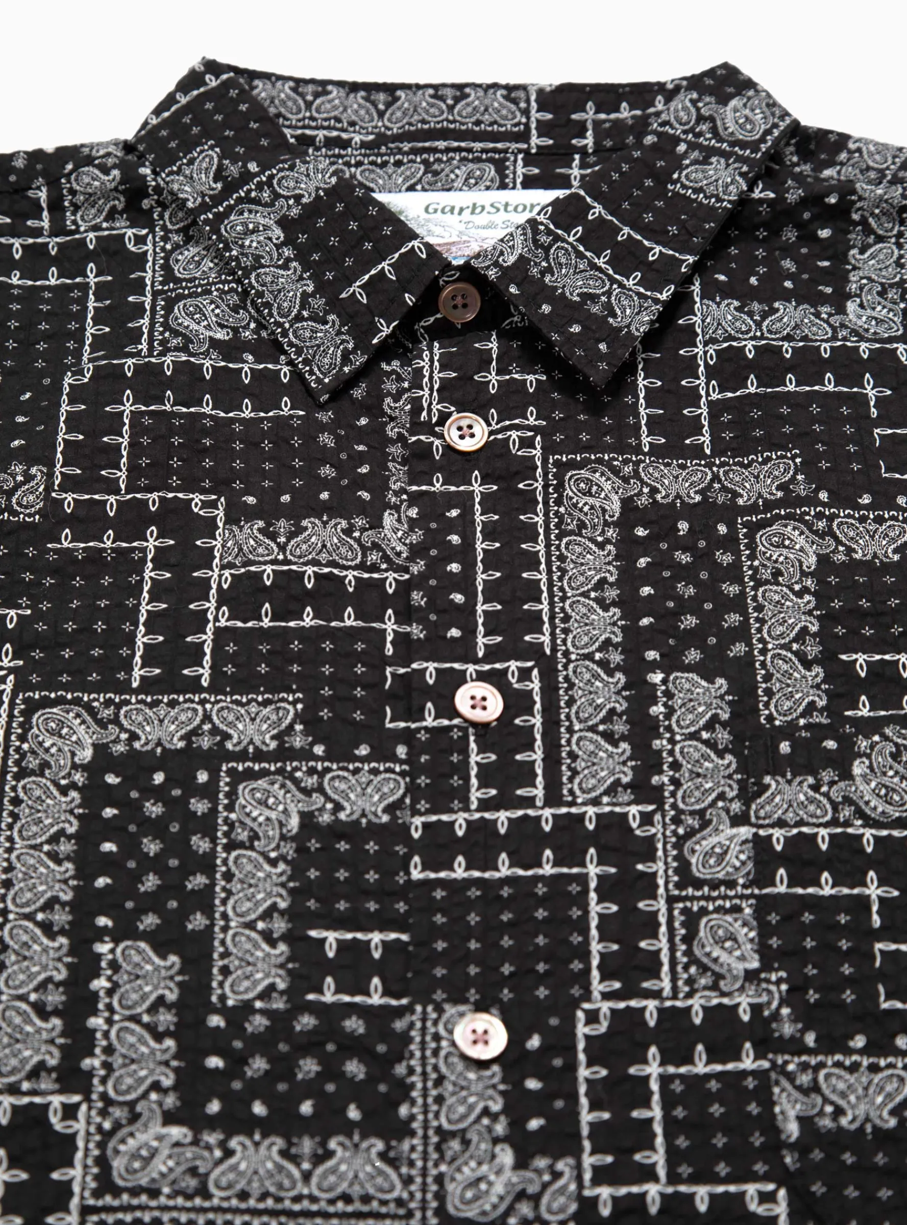 Paisley Easy Shirt Black<Garbstore Best