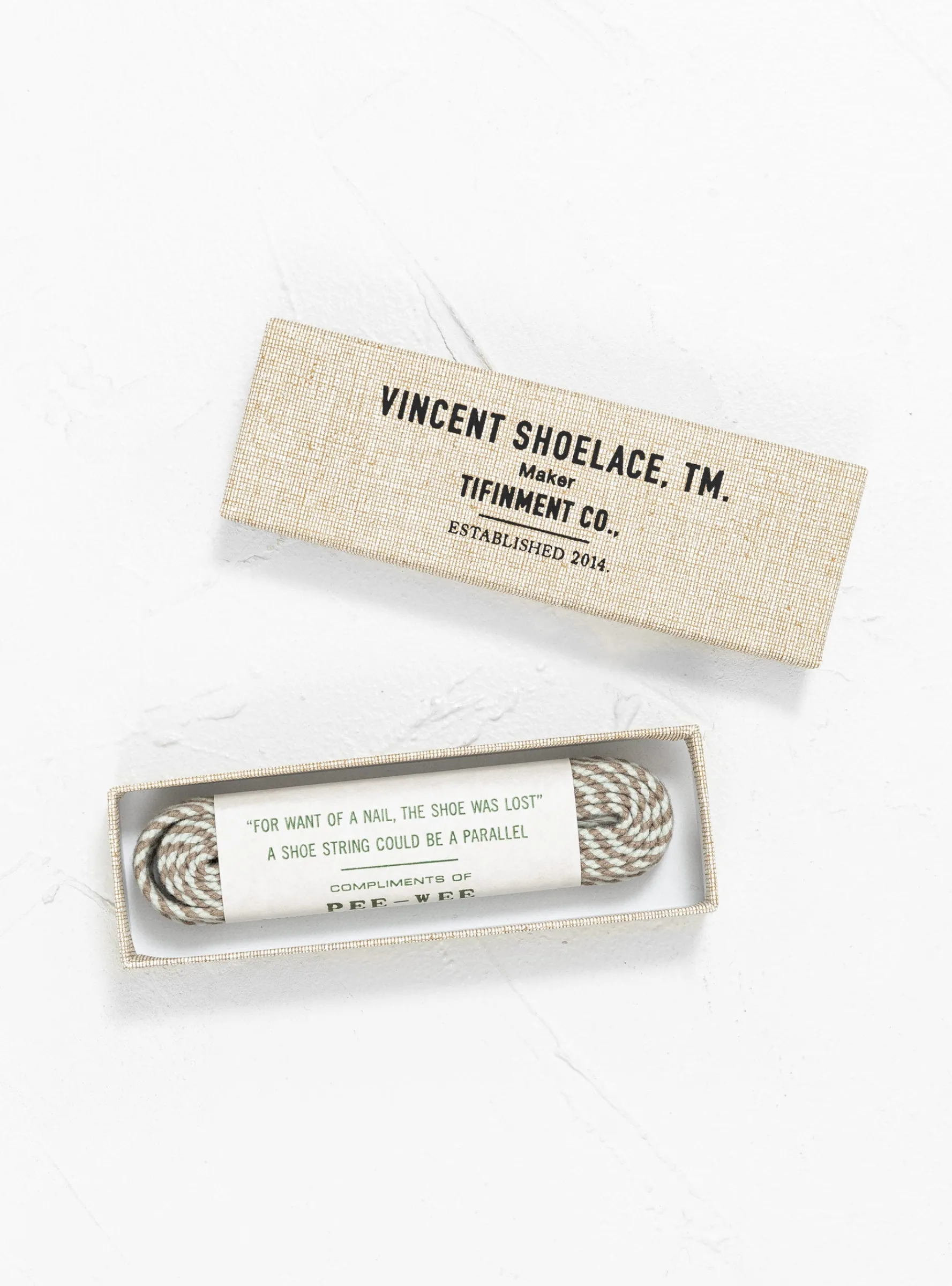 PEE-WEE Shoelaces Grey Stripe<Vincent Shoelace Best